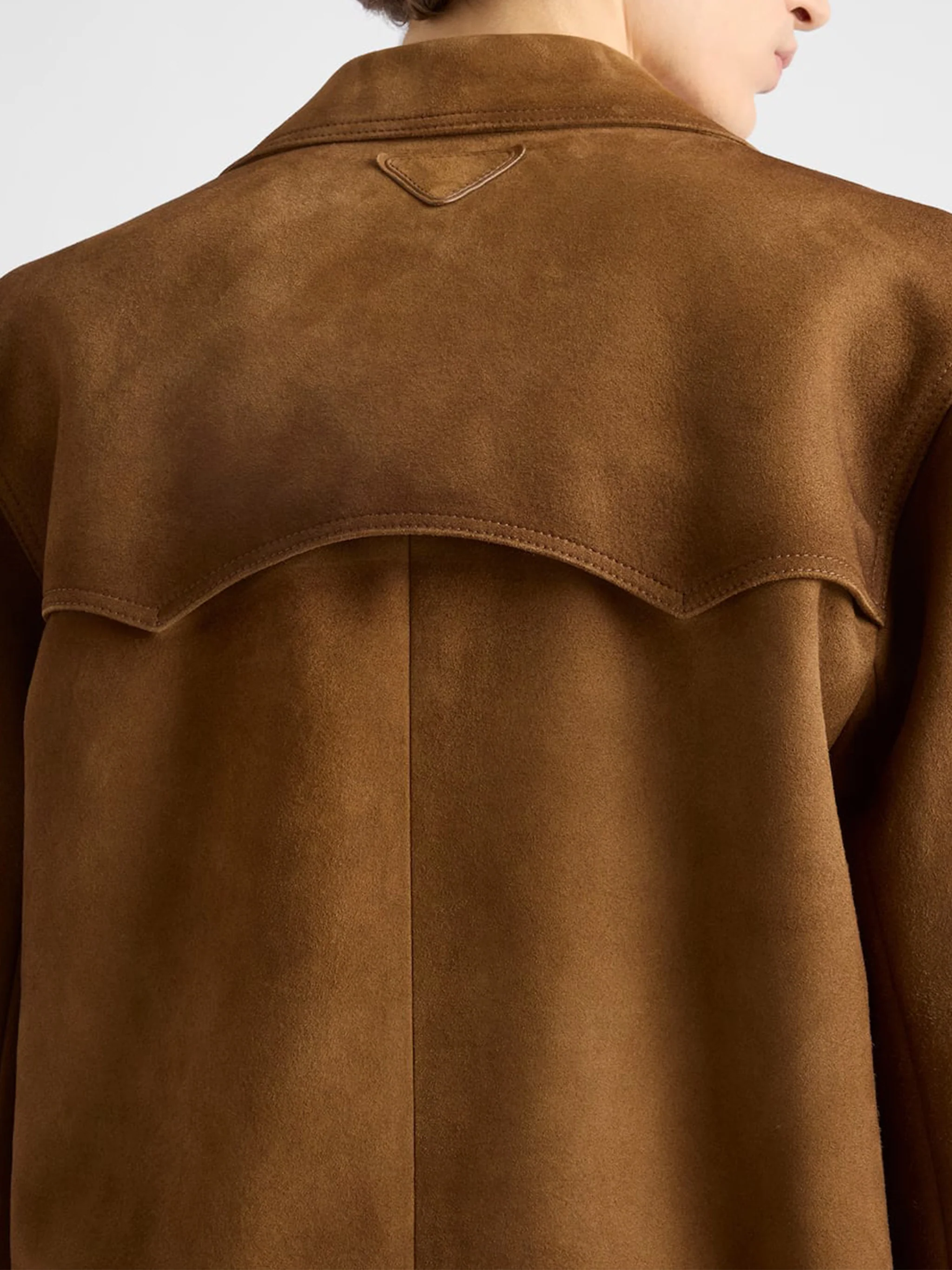 Blouson Straight-Cut Lambskin Suede Jacket - Image 3
