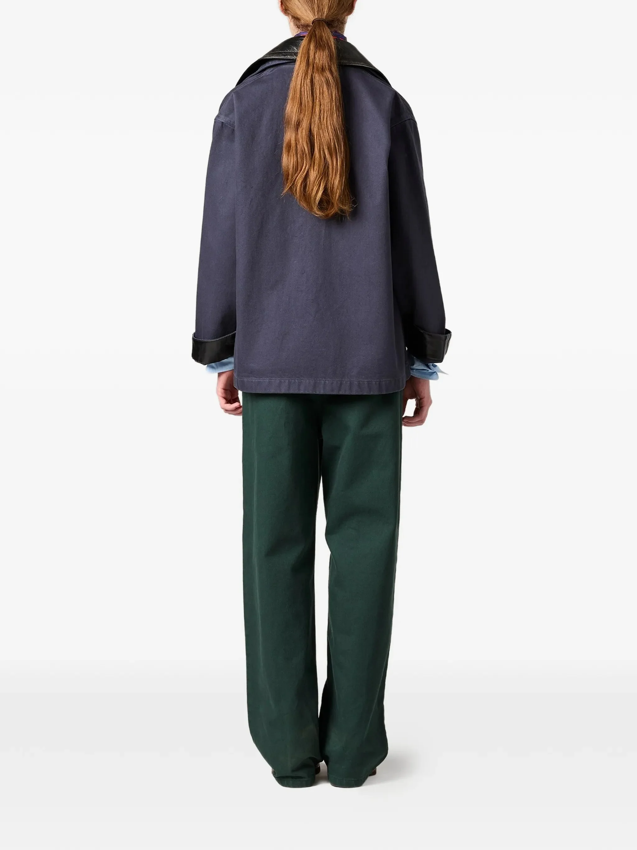 Blue Boxy Multitude Pockets Jacket - Image 3