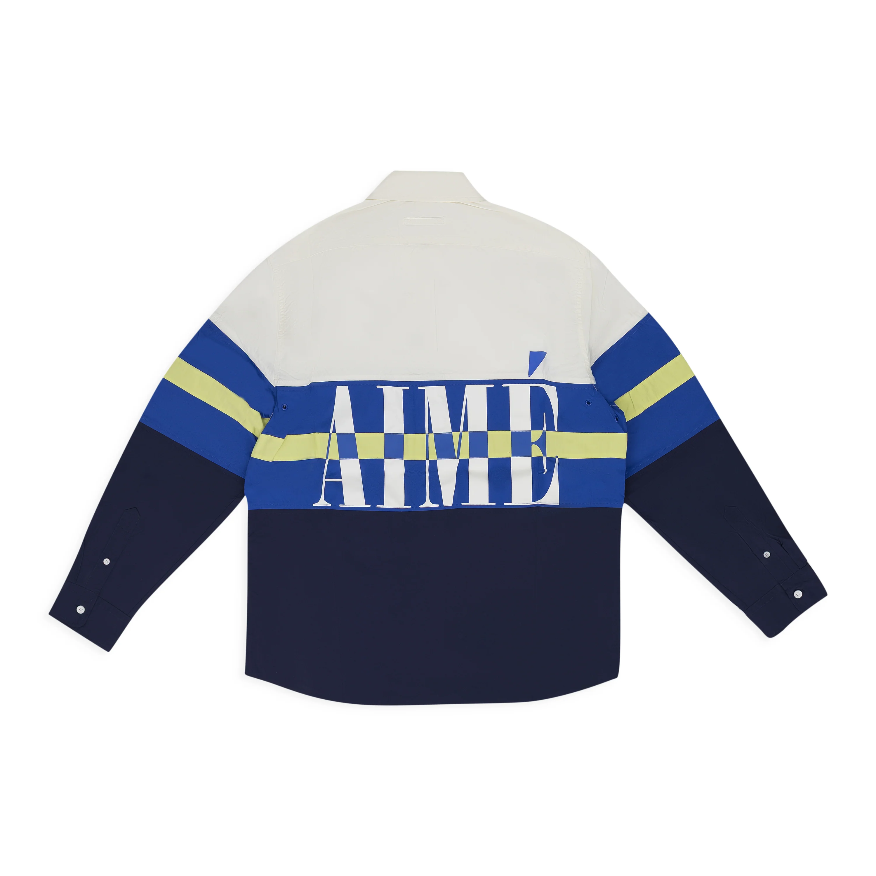 Blue Colorblock Logo Shirt - Image 2
