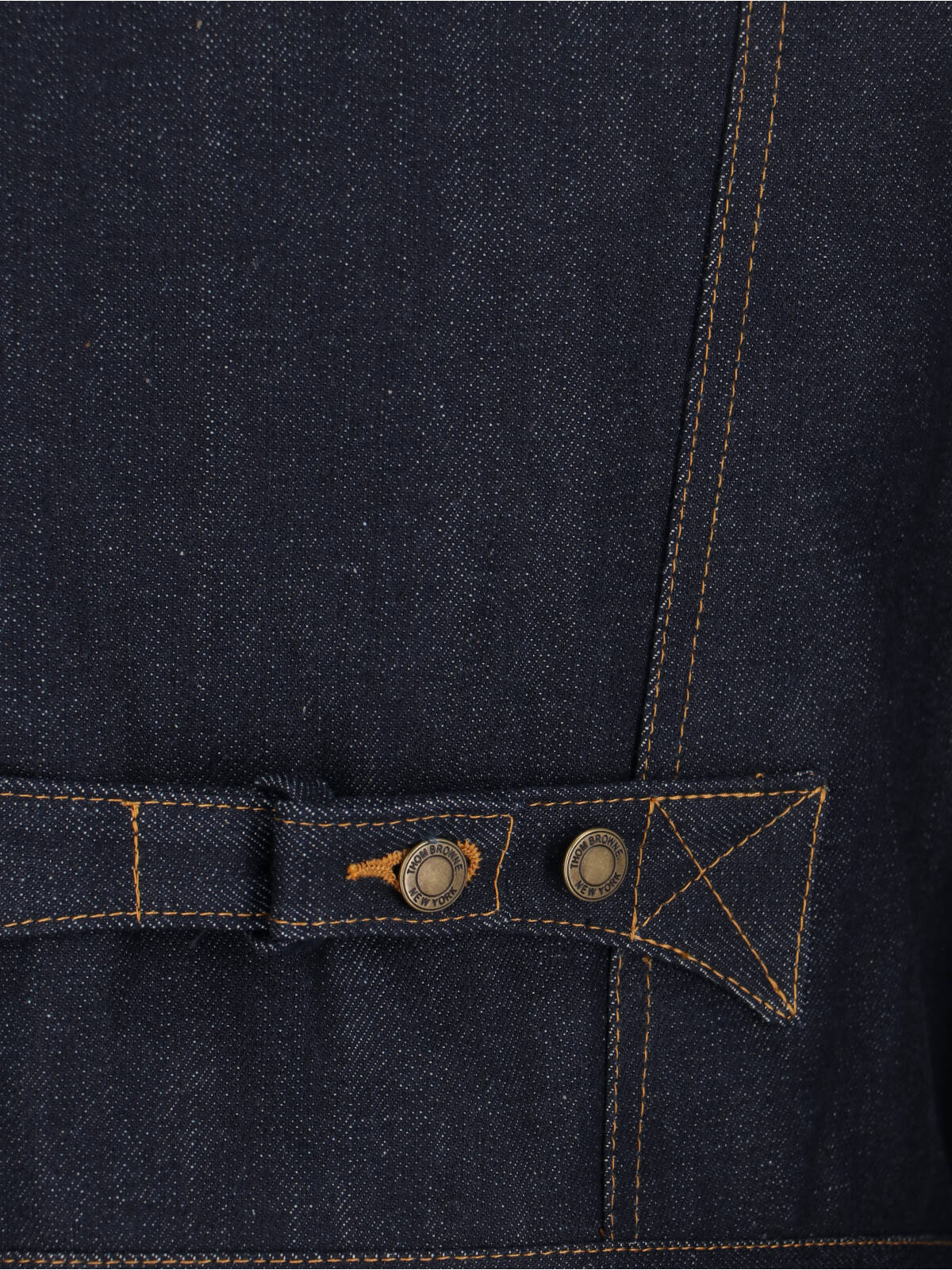 Blue Cropped Structured Denim Logo Jacket - Image 5