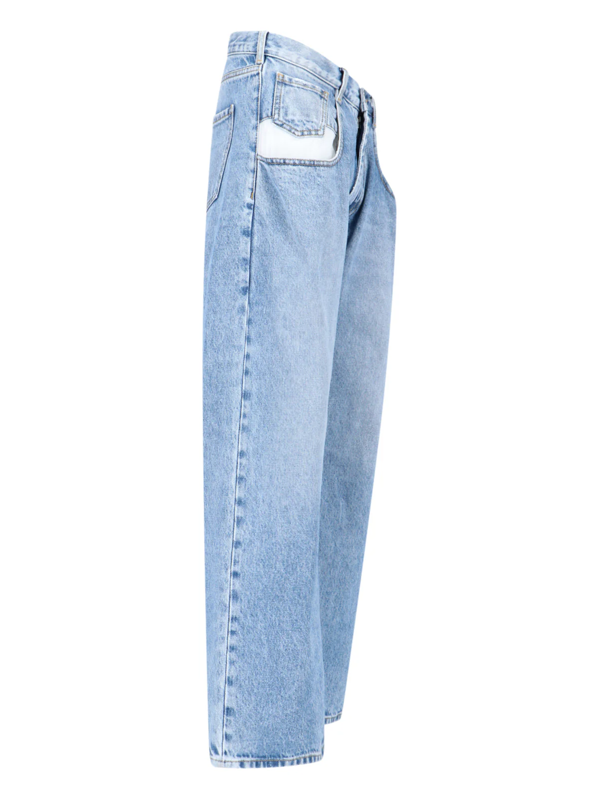 Blue Four Stitches Straight-Leg Denim Jeans - Image 3