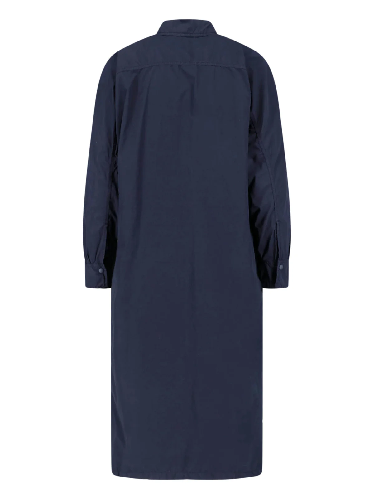 Blue Long Waterproof Classic Collar Jacket - Image 2