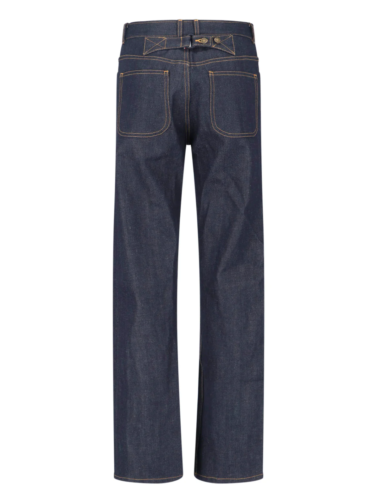 Blue Mid-Rise Straight-Leg Denim Jeans - Image 2