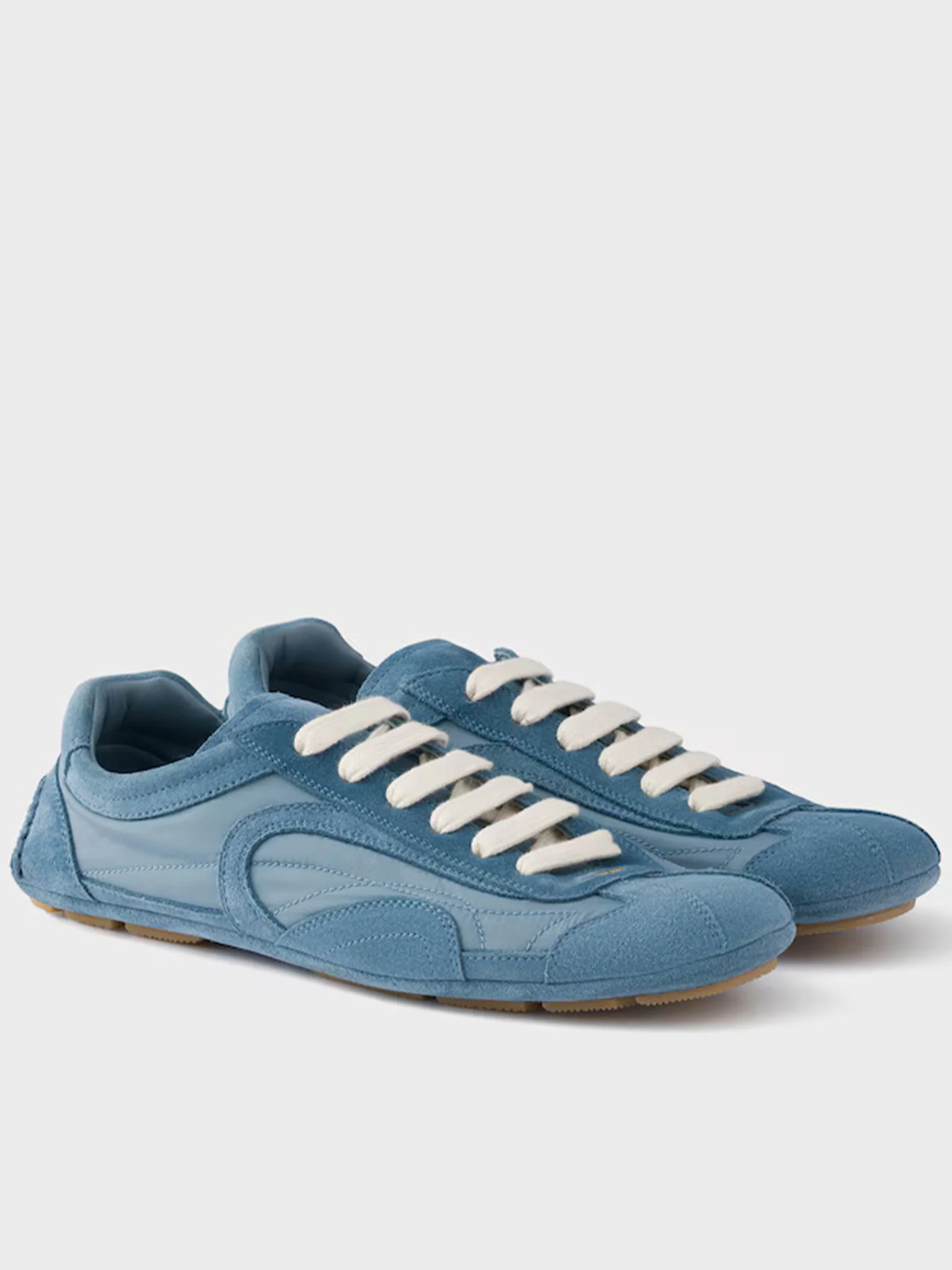 Blue Montecarlo Suede/Fabric Panels Sneakers - Image 2