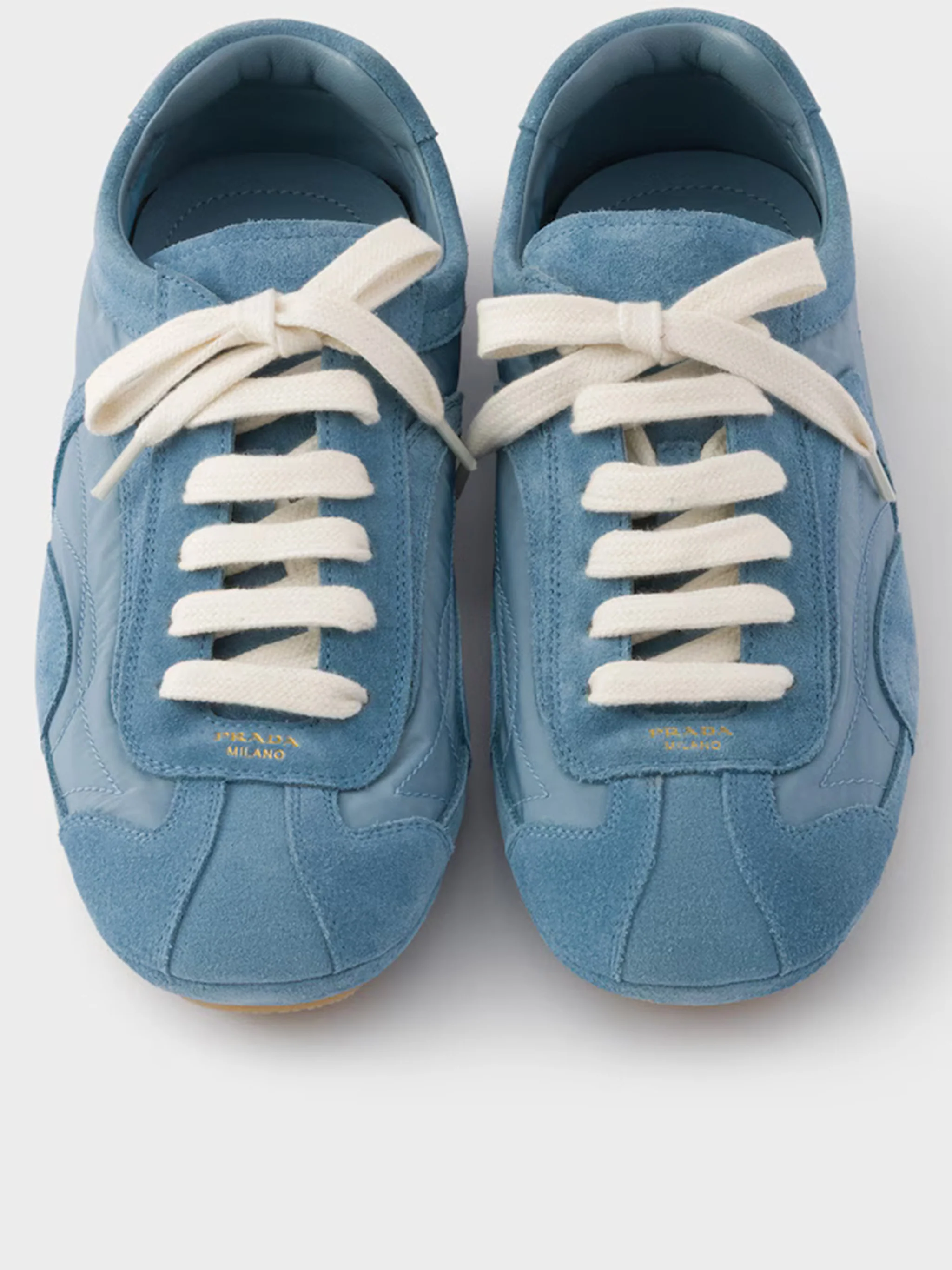 Blue Montecarlo Suede/Fabric Panels Sneakers - Image 3