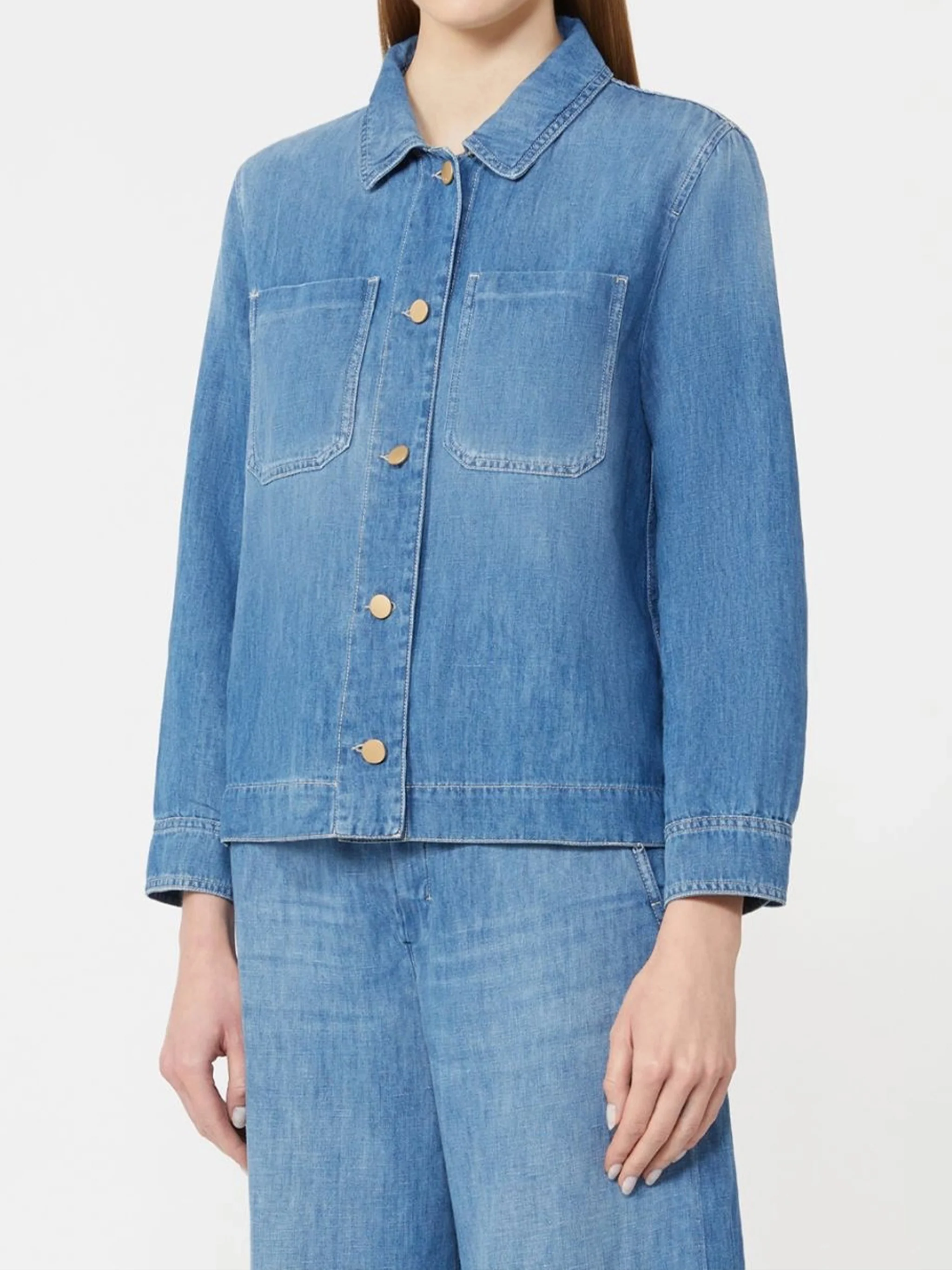 Blue Smmgalan Medium Blue Denim Jacket - Image 2