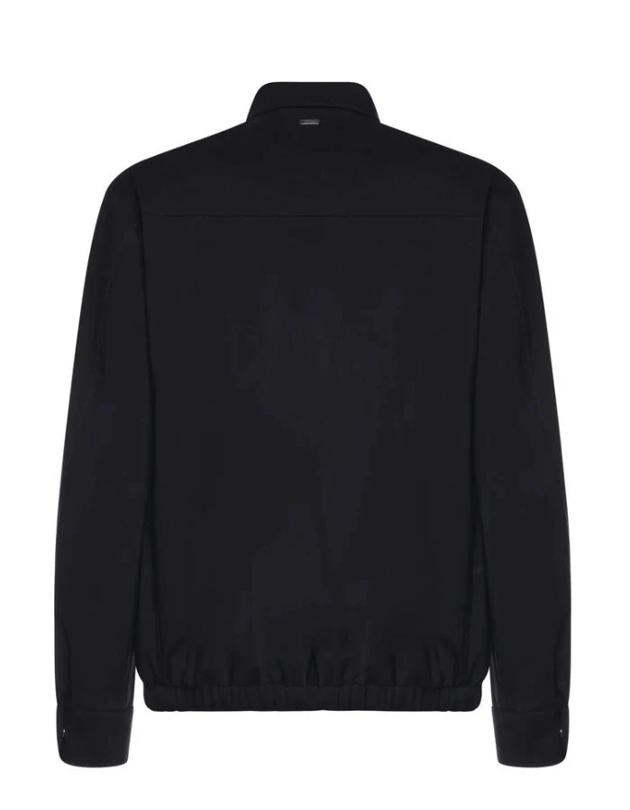 Blue Stretch Twill Shirt Jacket - Image 2