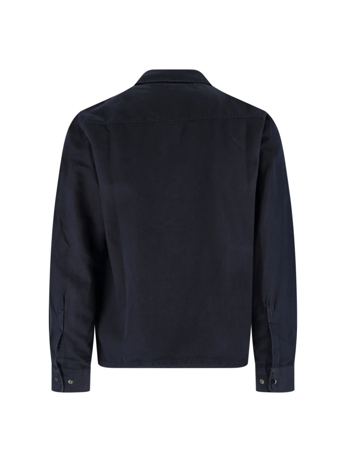 Blue Twill Classic Collar Lens Jacket - Image 2