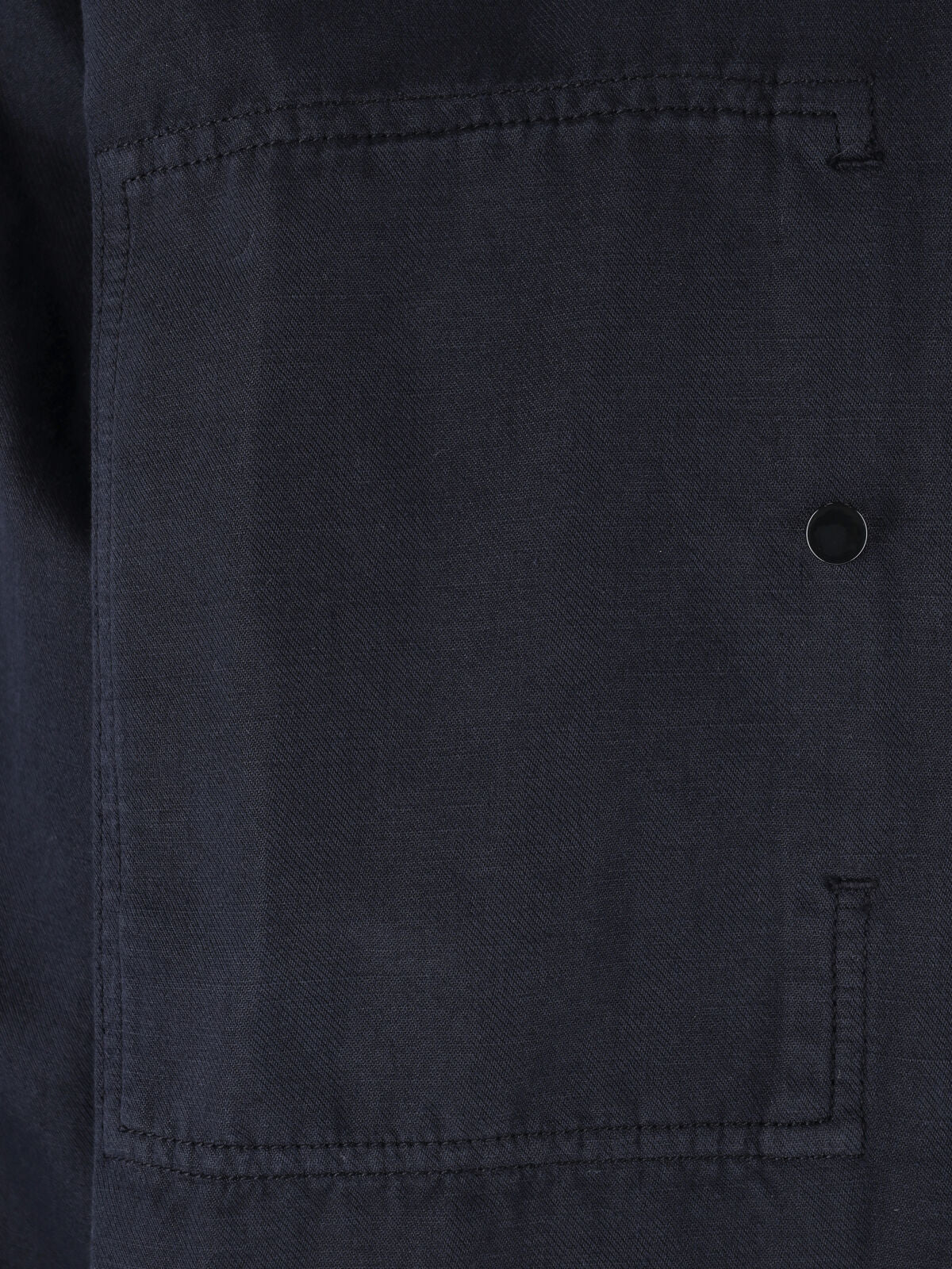 Blue Twill Classic Collar Lens Jacket - Image 5
