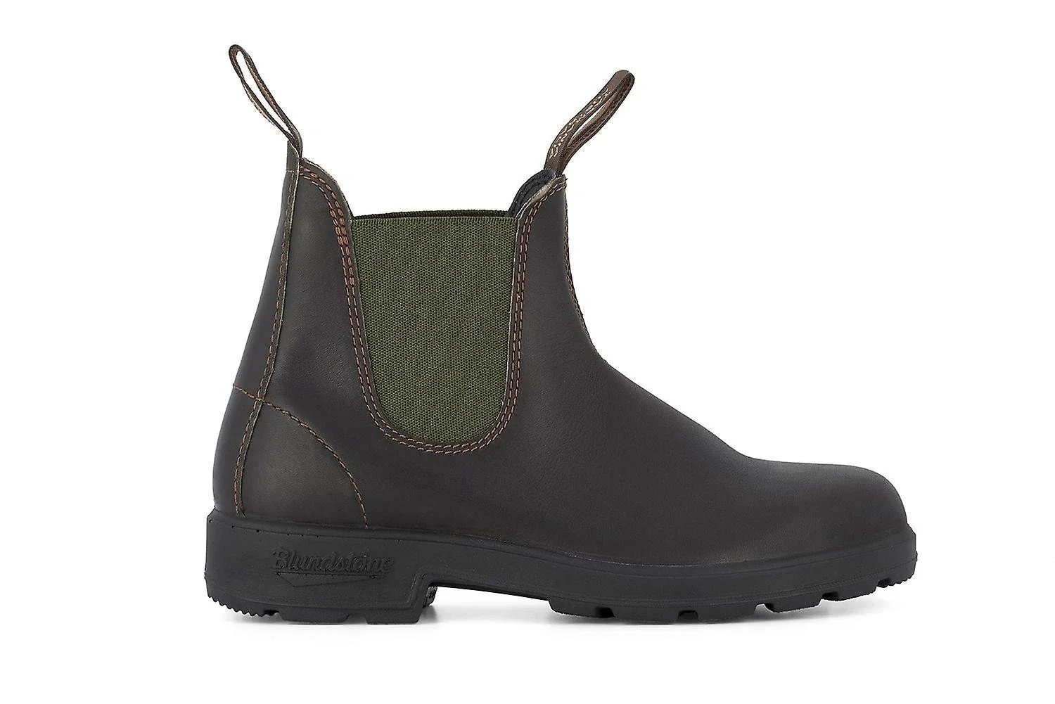 Blundstone 519 Boots Unisex Green Leather Round Toe Chelsea RHS3782 - Image 2