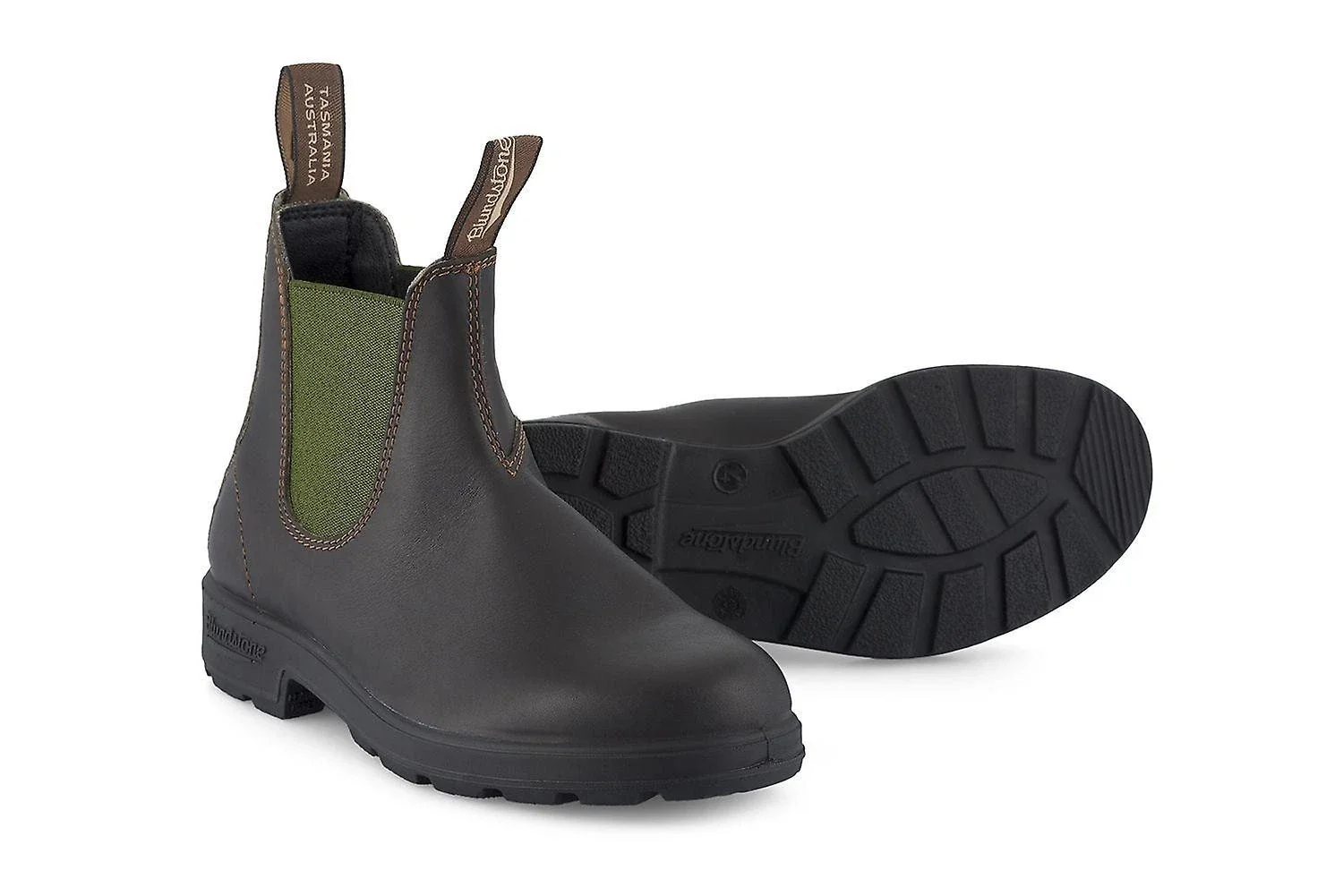 Blundstone 519 Boots Unisex Green Leather Round Toe Chelsea RHS3782 - Image 5