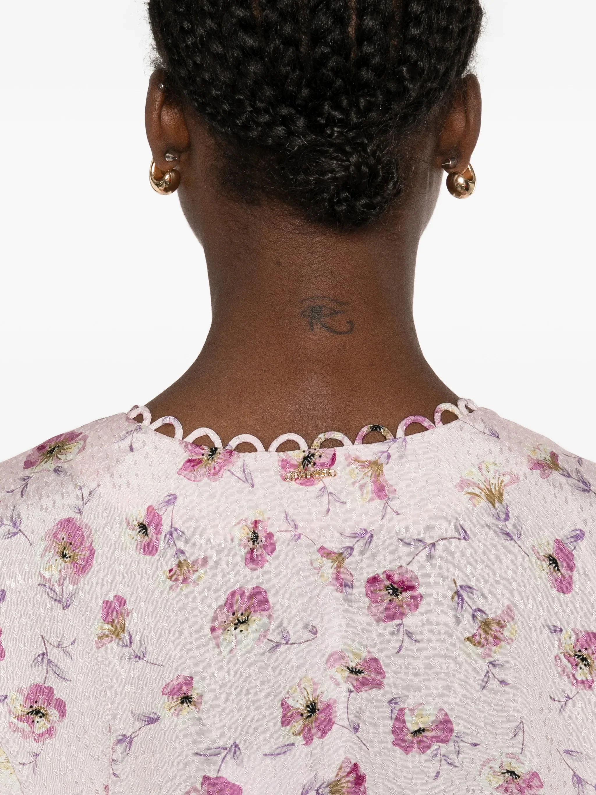 Blusa Stampa Fiore Lightweight Viscose Top - Image 5