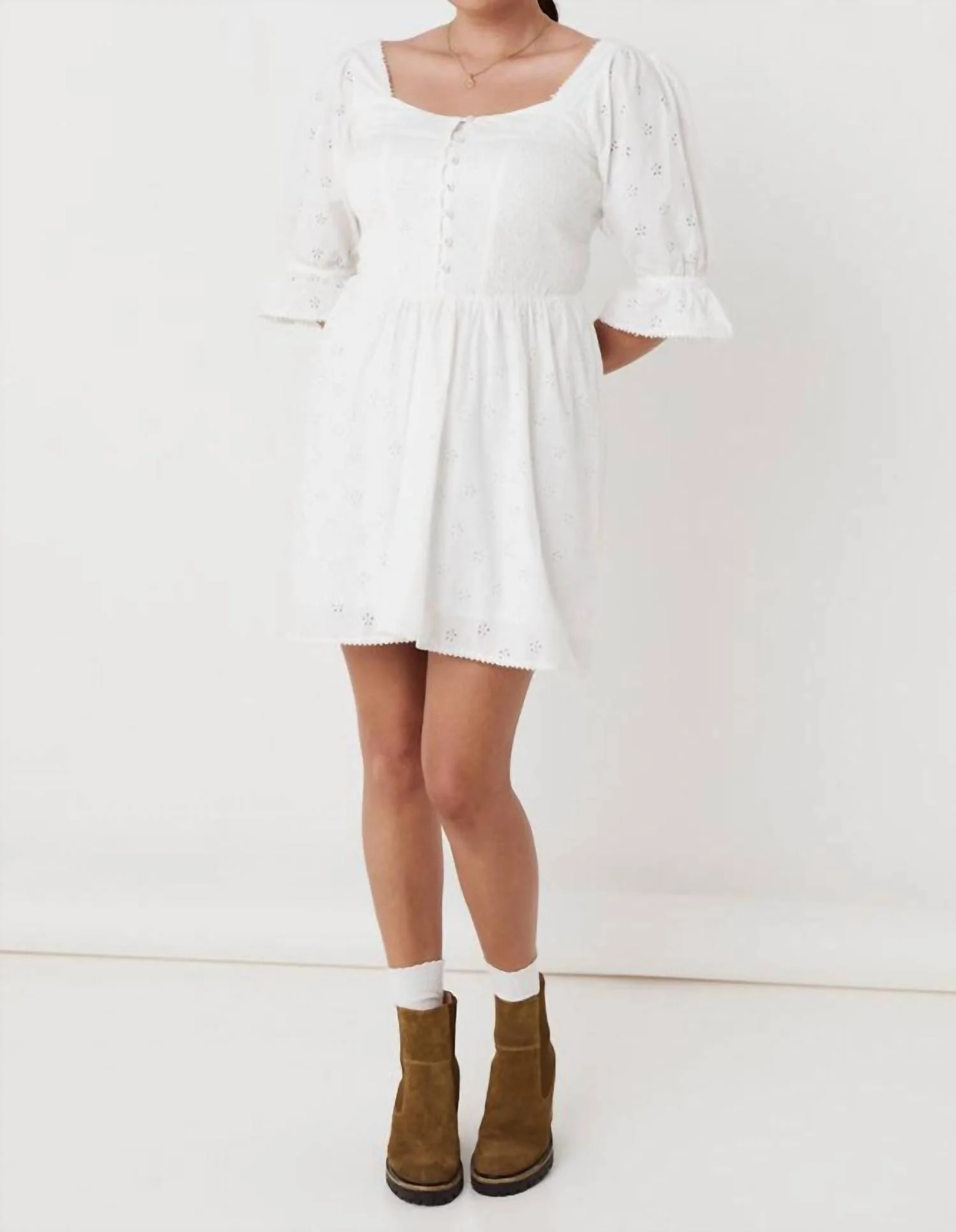 Bo Mini Dress In White