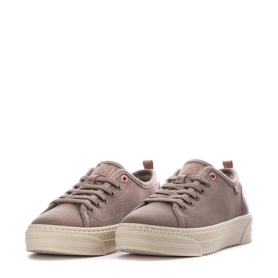 Bobs by Skechers Copa 114640-TPE Sneaker Womens B Taupe Platform Shoes RHS8459