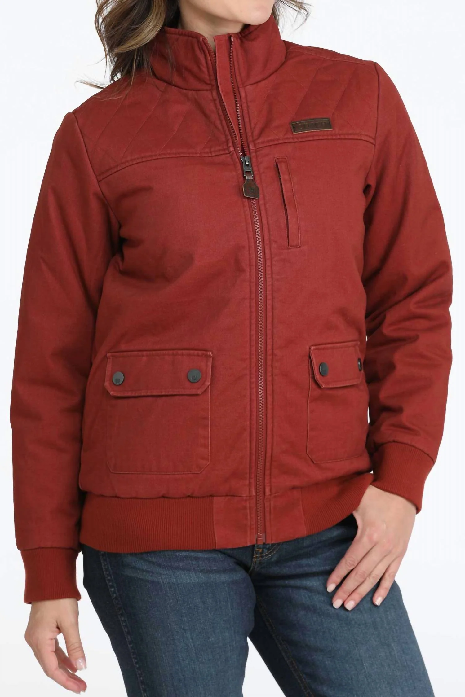Bomber Jacket In Red
