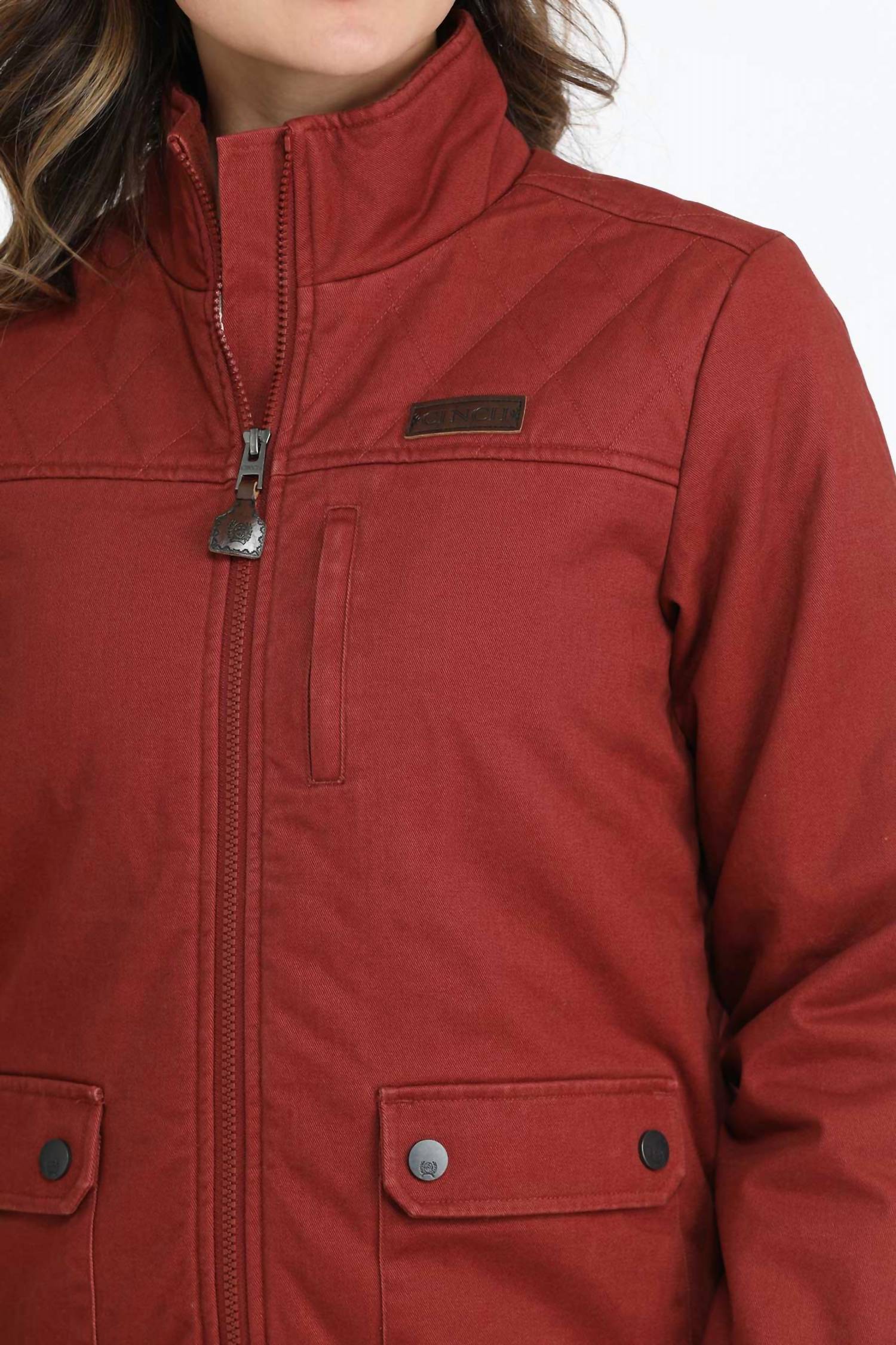 Bomber Jacket In Red - Image 3