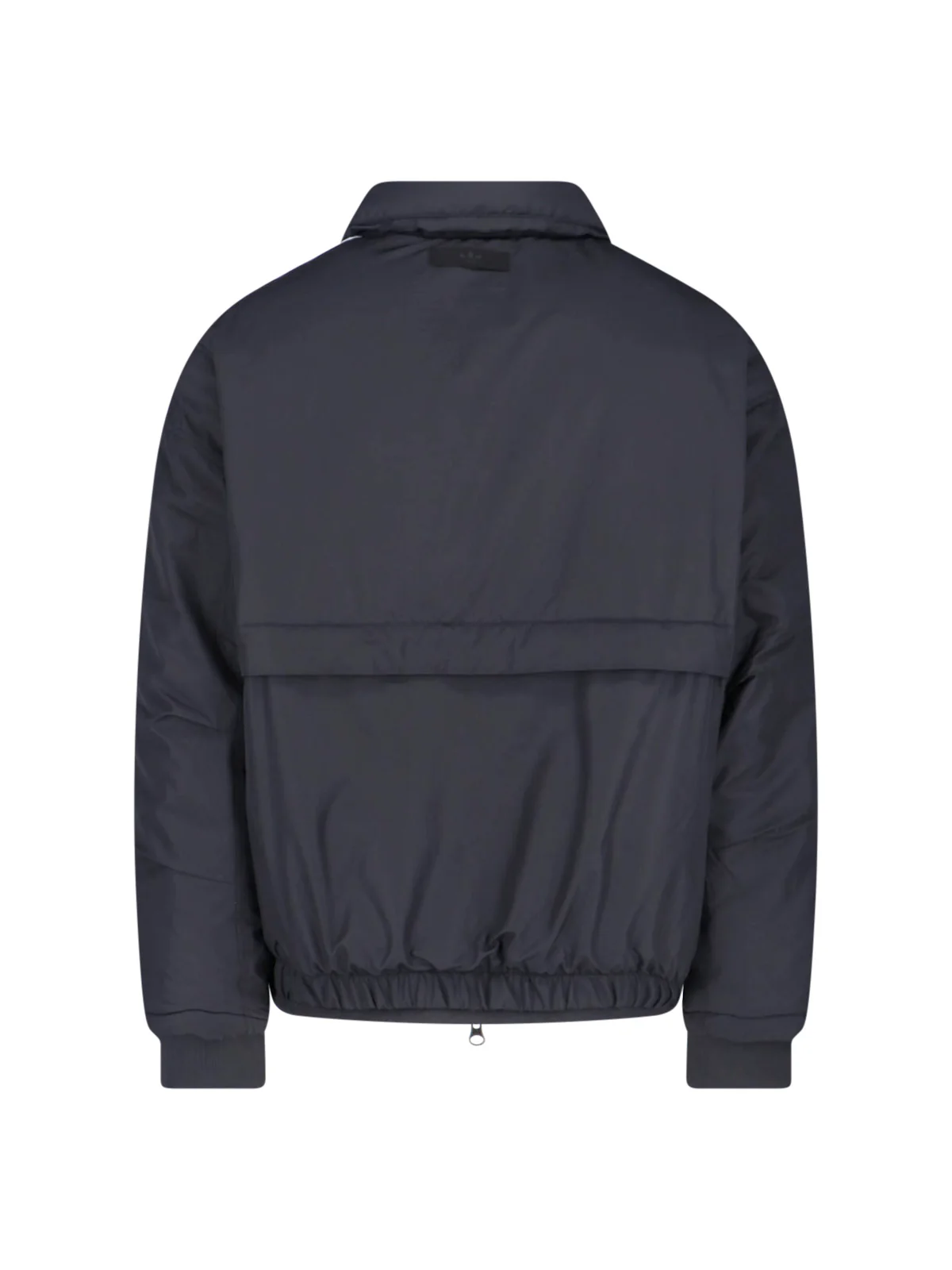 Bomber Jacket with Contrast Stripes and Zip Closure - Image 2