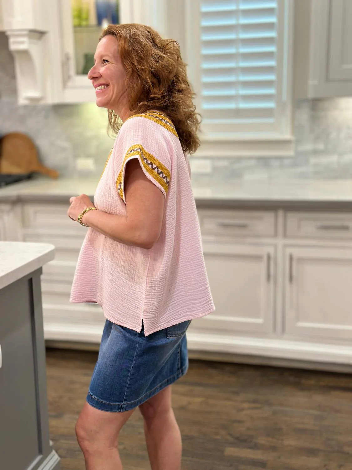 Border Popover Top In Pink - Image 2