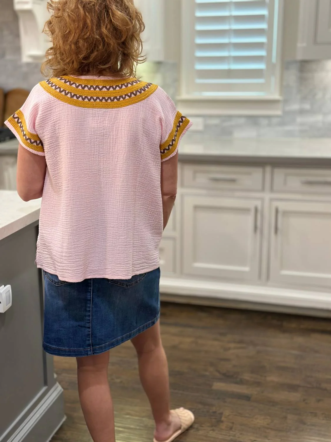 Border Popover Top In Pink - Image 3