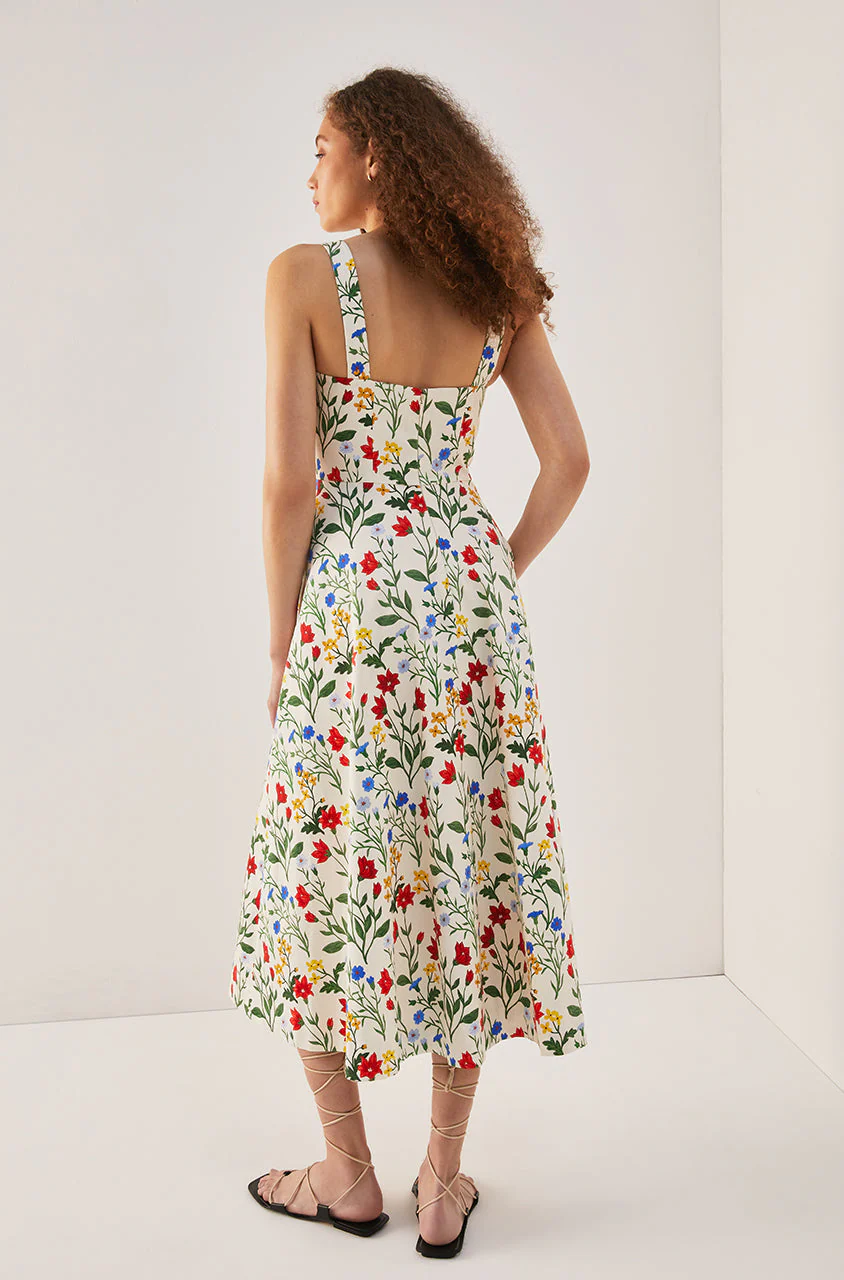 Botanica Fleur Sweetheart Midi Dress - Image 3