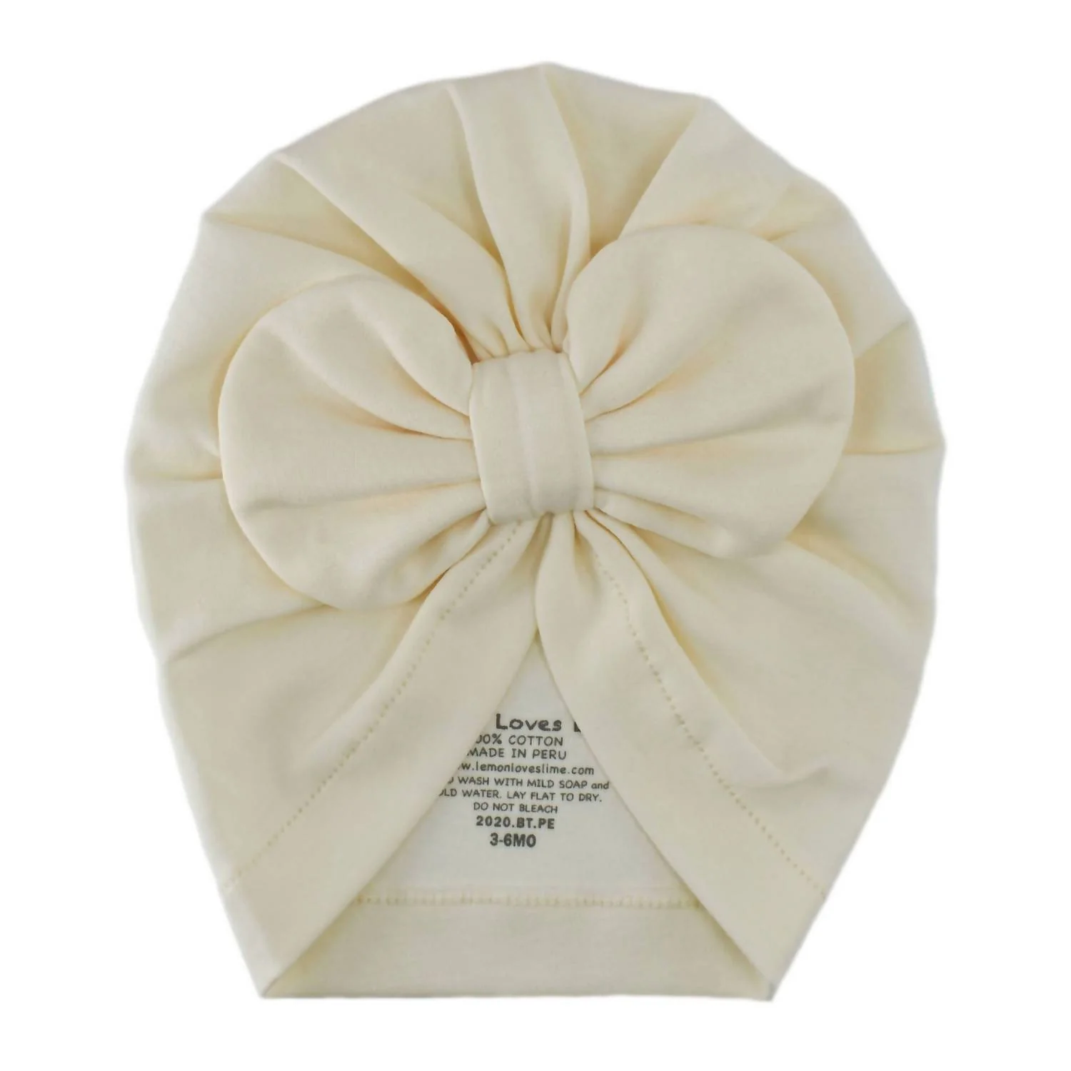 Bow Hat In Eggnog Beige - Image 2
