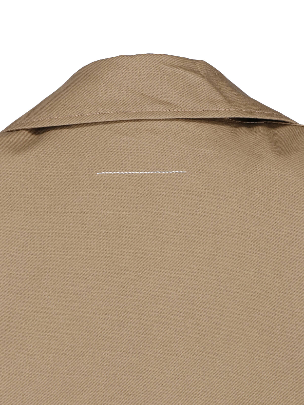 Boxy Beige Jacket with Padded Shoulders - Image 3