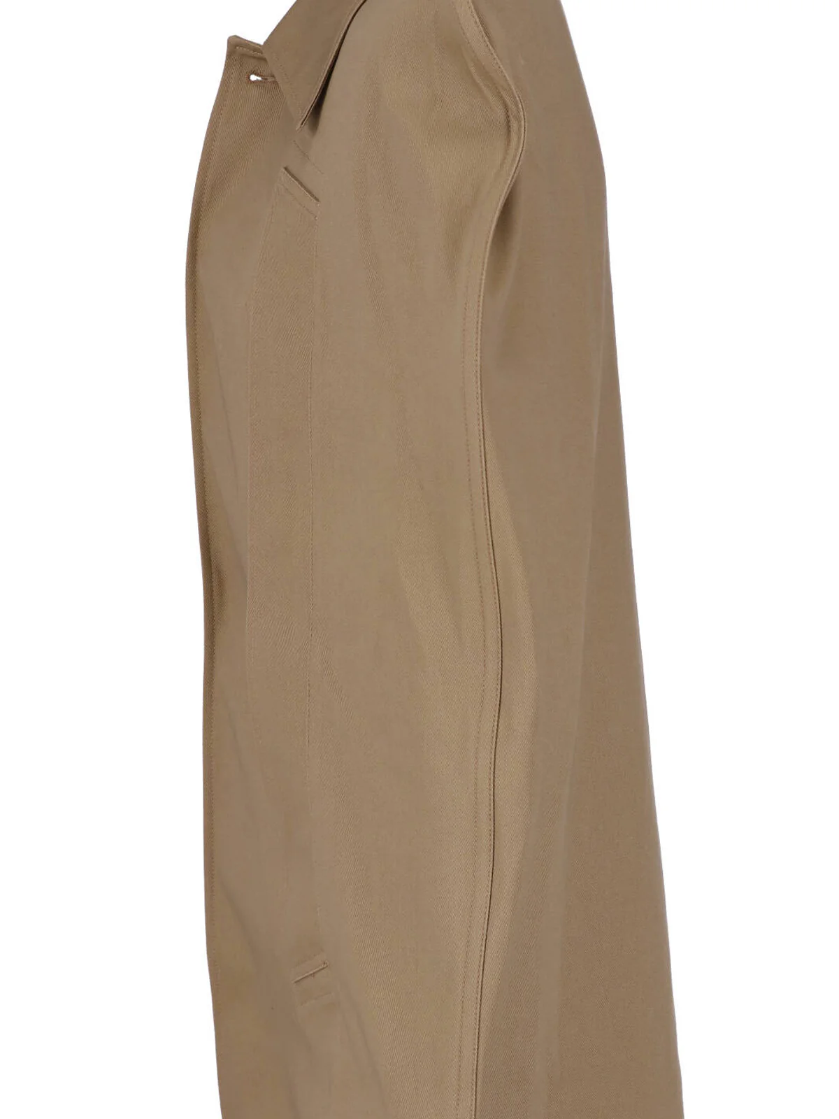 Boxy Beige Jacket with Padded Shoulders - Image 5