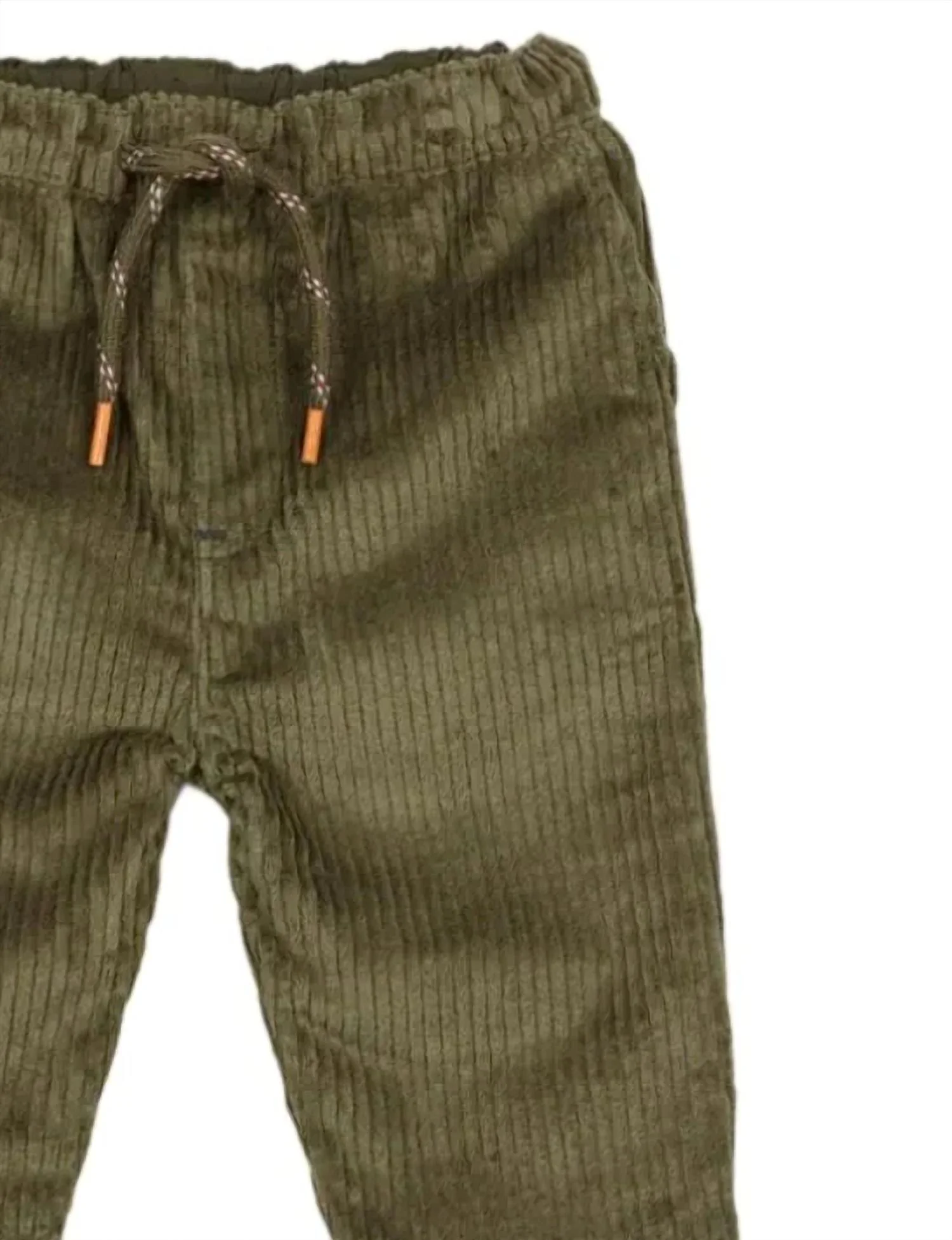 Boy's Corduroy Pants In Khaki - Image 2