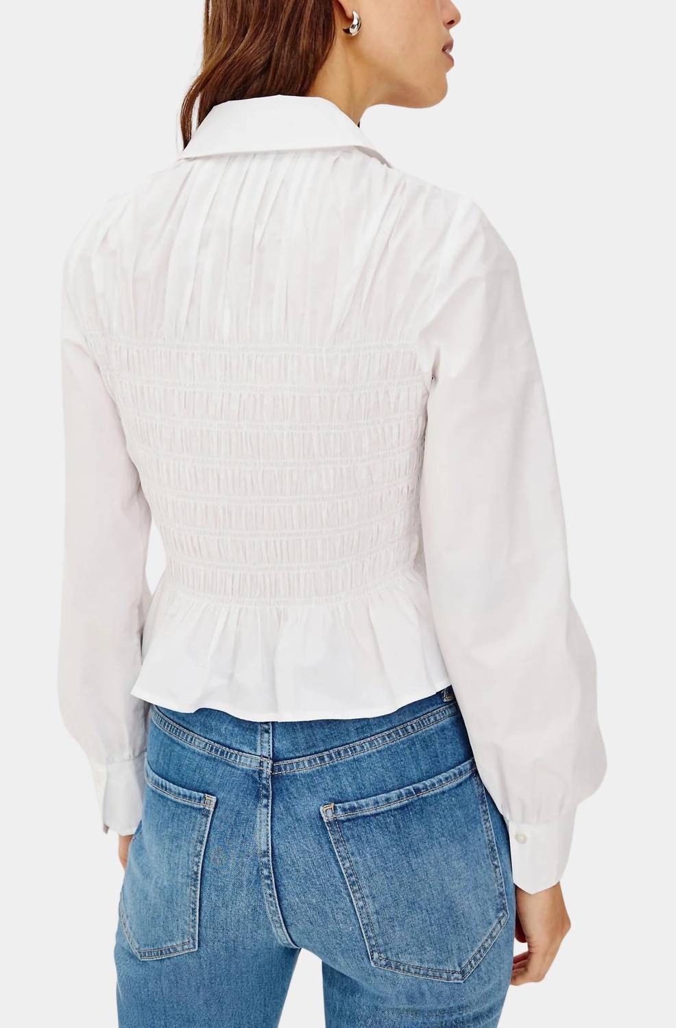 Bradshaw Long Sleeve Top In White - Image 4