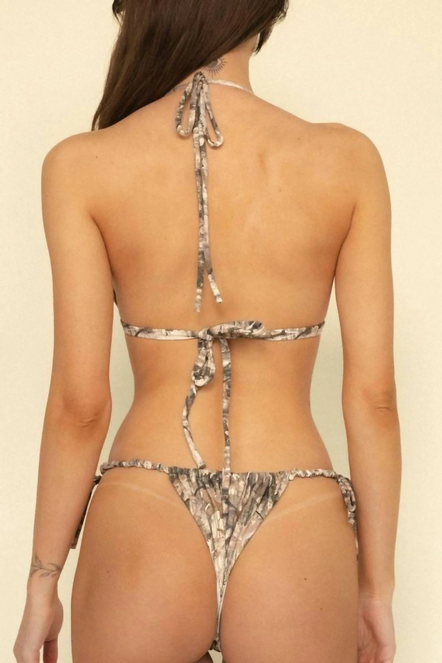 Brasil Scrunch Bikini Bottom In Camo - Image 3