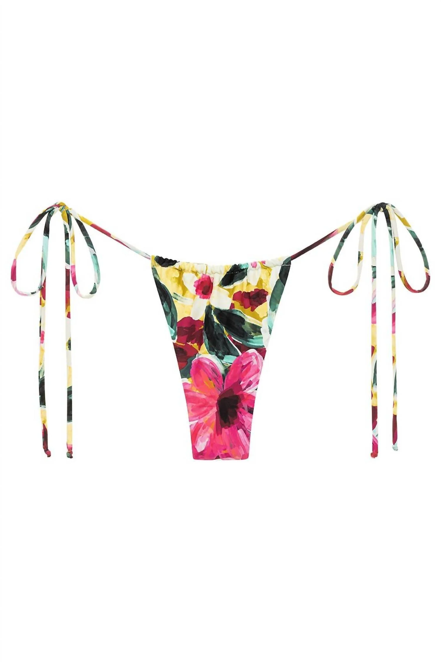 Brasil Tie-Up Bikini Bottom In Isla Floral - Image 3