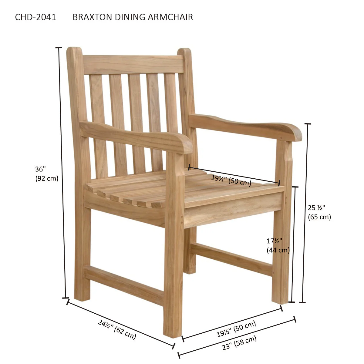 Braxton Dining Armchair - Image 5
