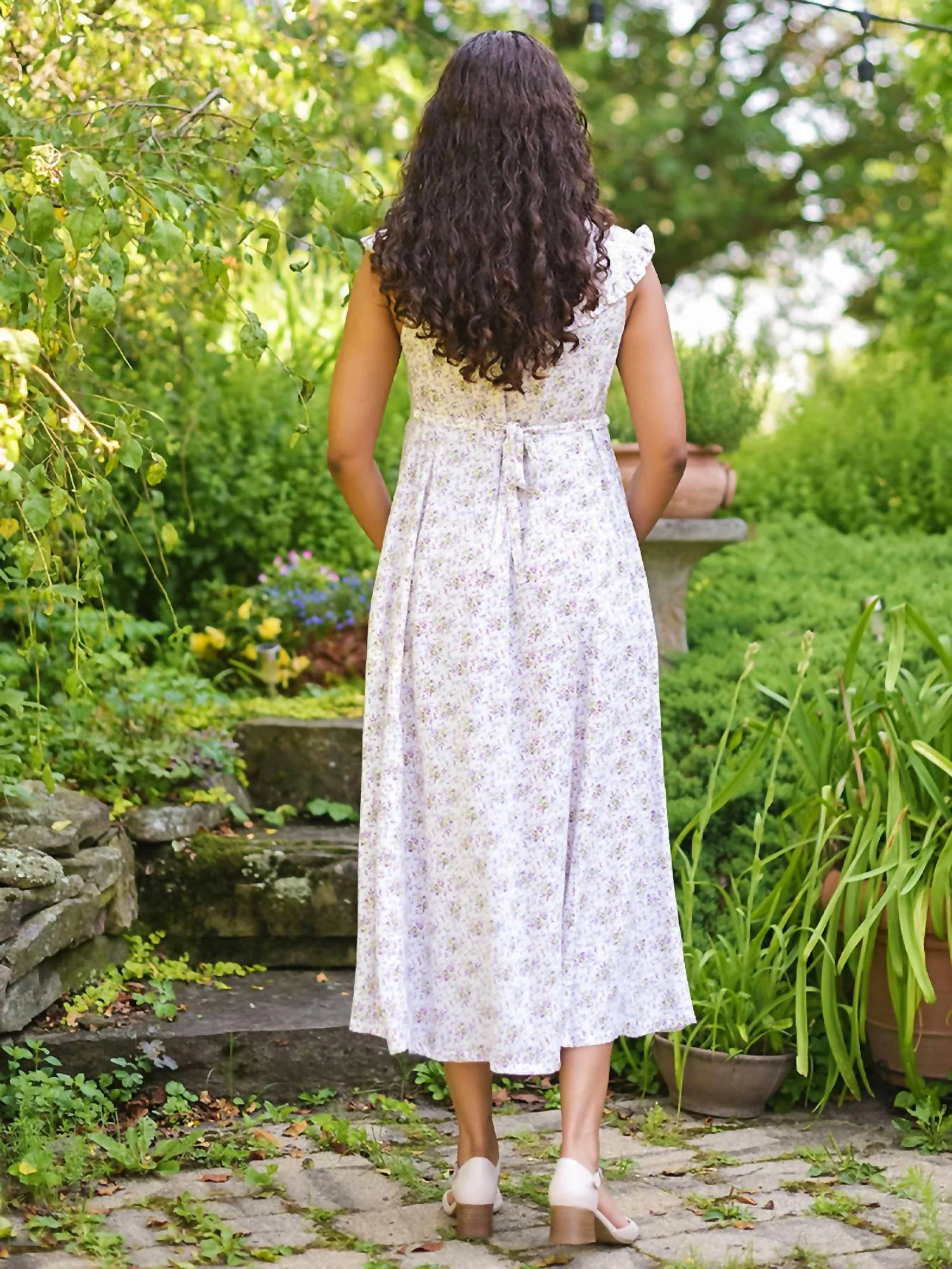 Brighton Garden Dress In White - Image 2