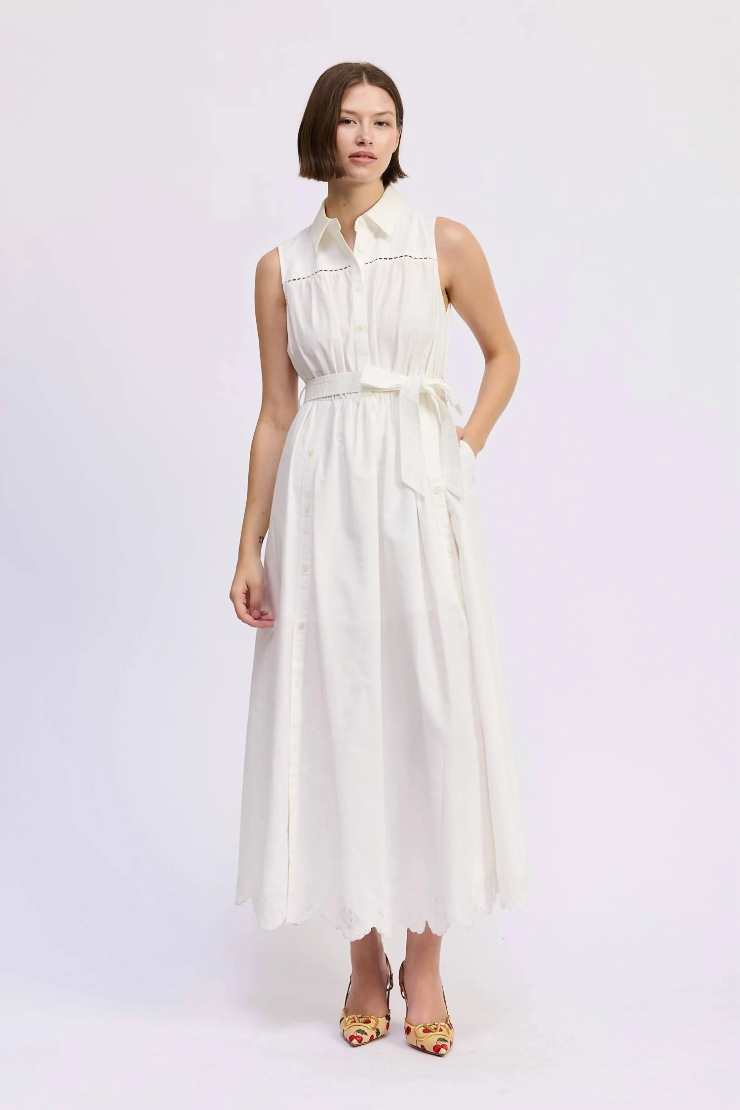 Brittany Maxi Dress In White - Image 4