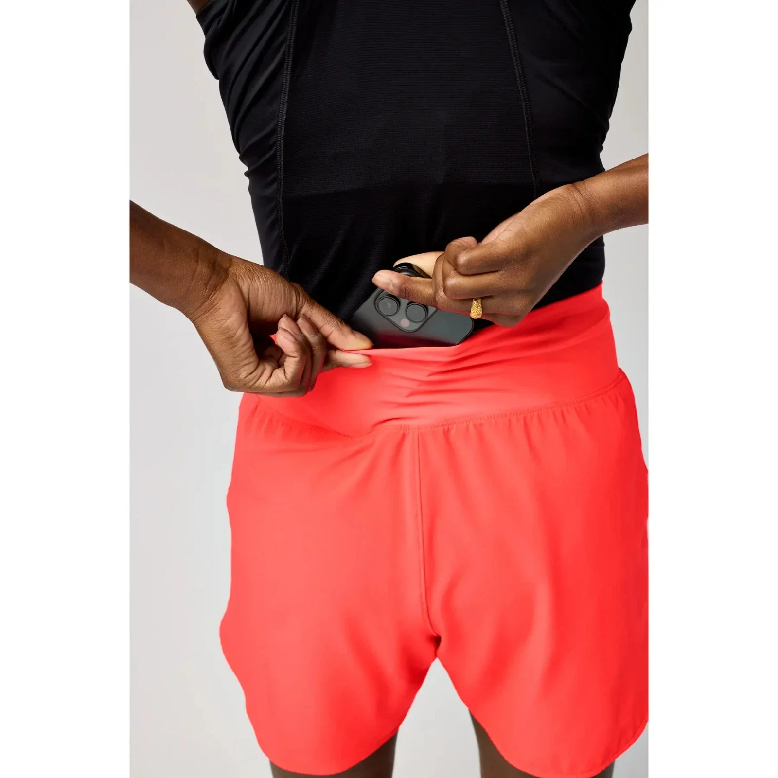 Brooks Chaser 2.0 Shorts Women's Cayenne 5" Inseam High Rise Running DSGL567 - Image 4