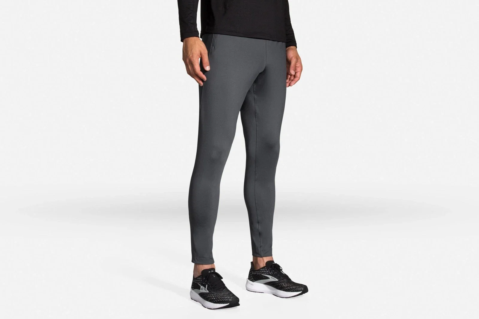 Brooks Spartan Pants Men's Asphalt Tapered Leg Activewear Jogger DSGL462