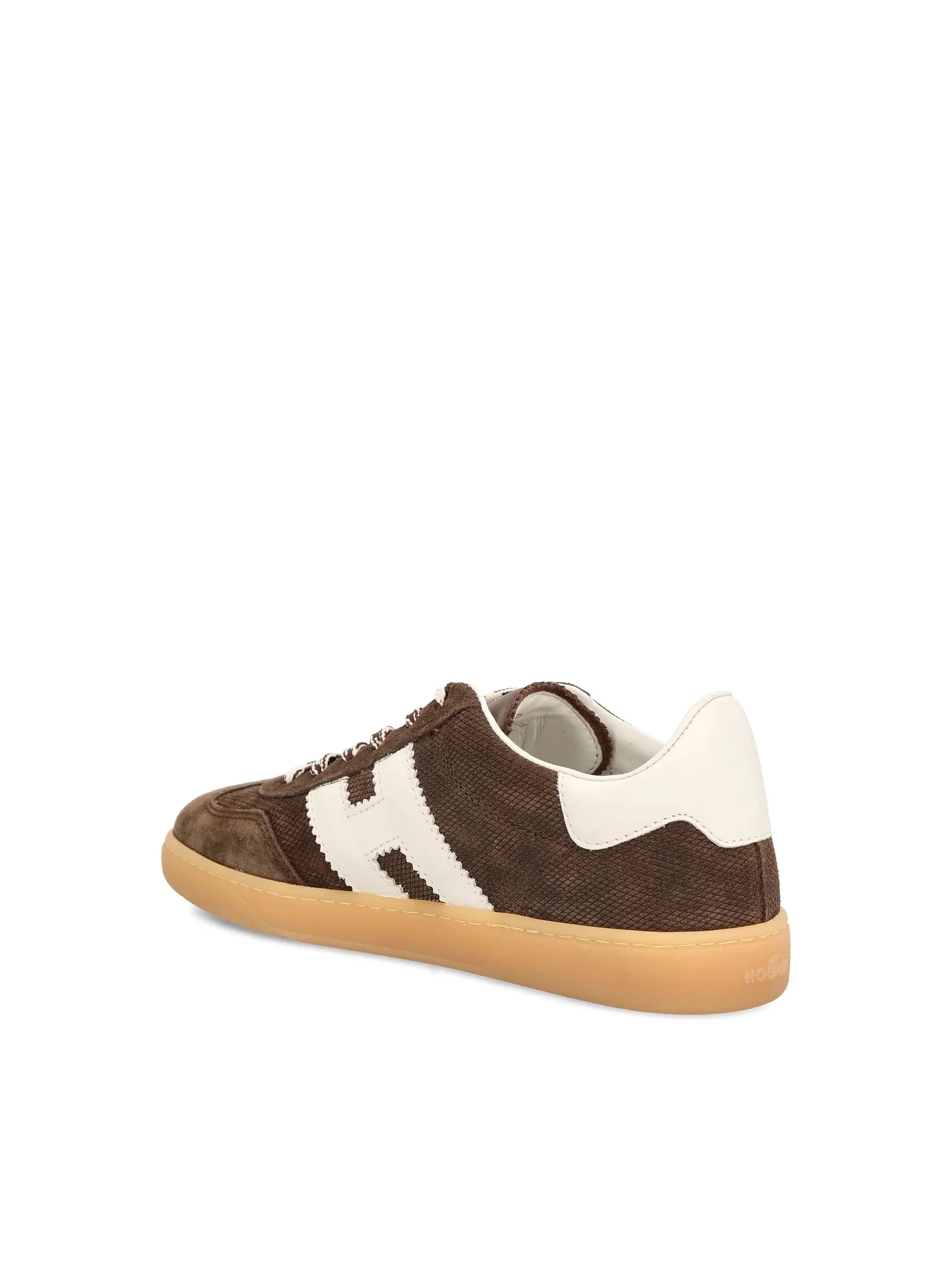 Brown Leather Sneakers With Signature 'H' Logo And Elegant Design - Image 3