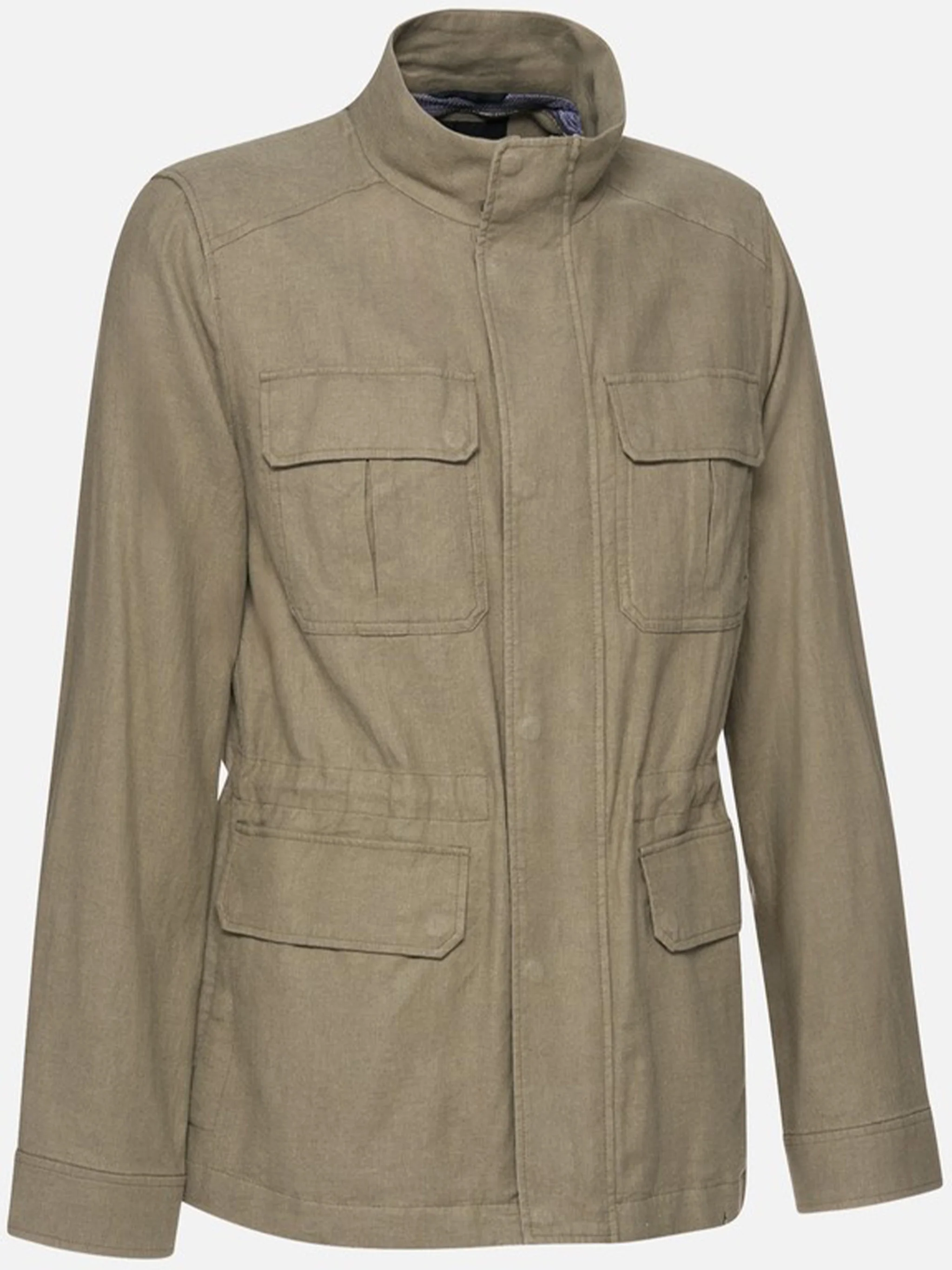 Brown Recanati Structured Cotton Utility Jacket - Image 2
