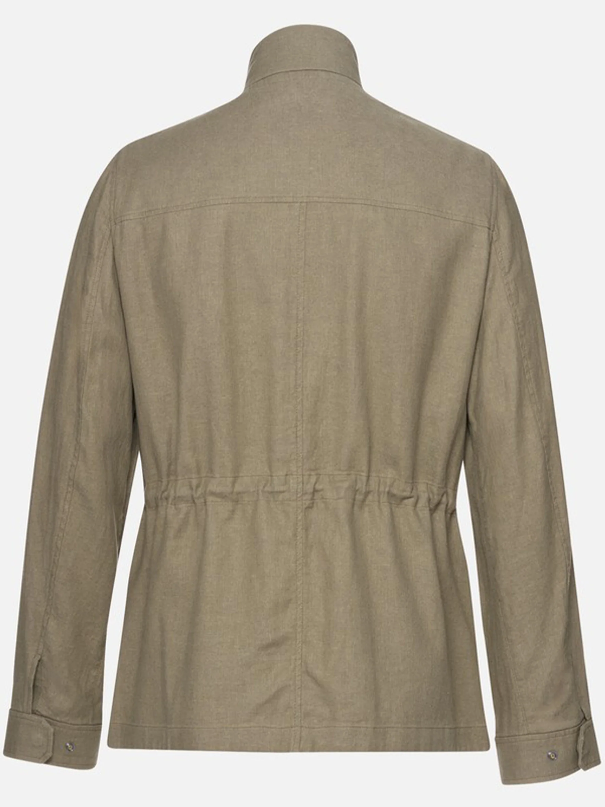 Brown Recanati Structured Cotton Utility Jacket - Image 3