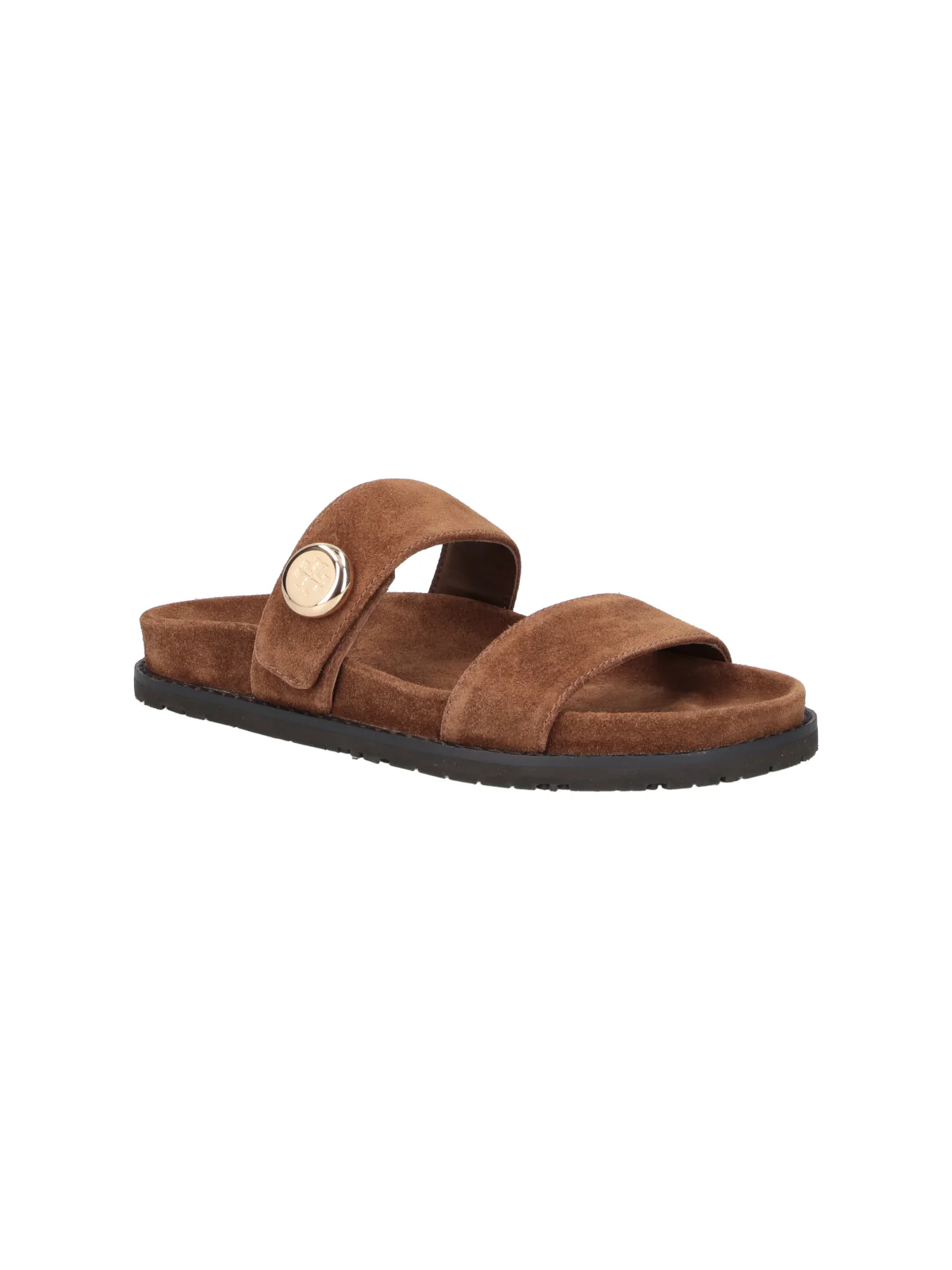 Brown Romy Suede Open-Toe Sandals - Image 2