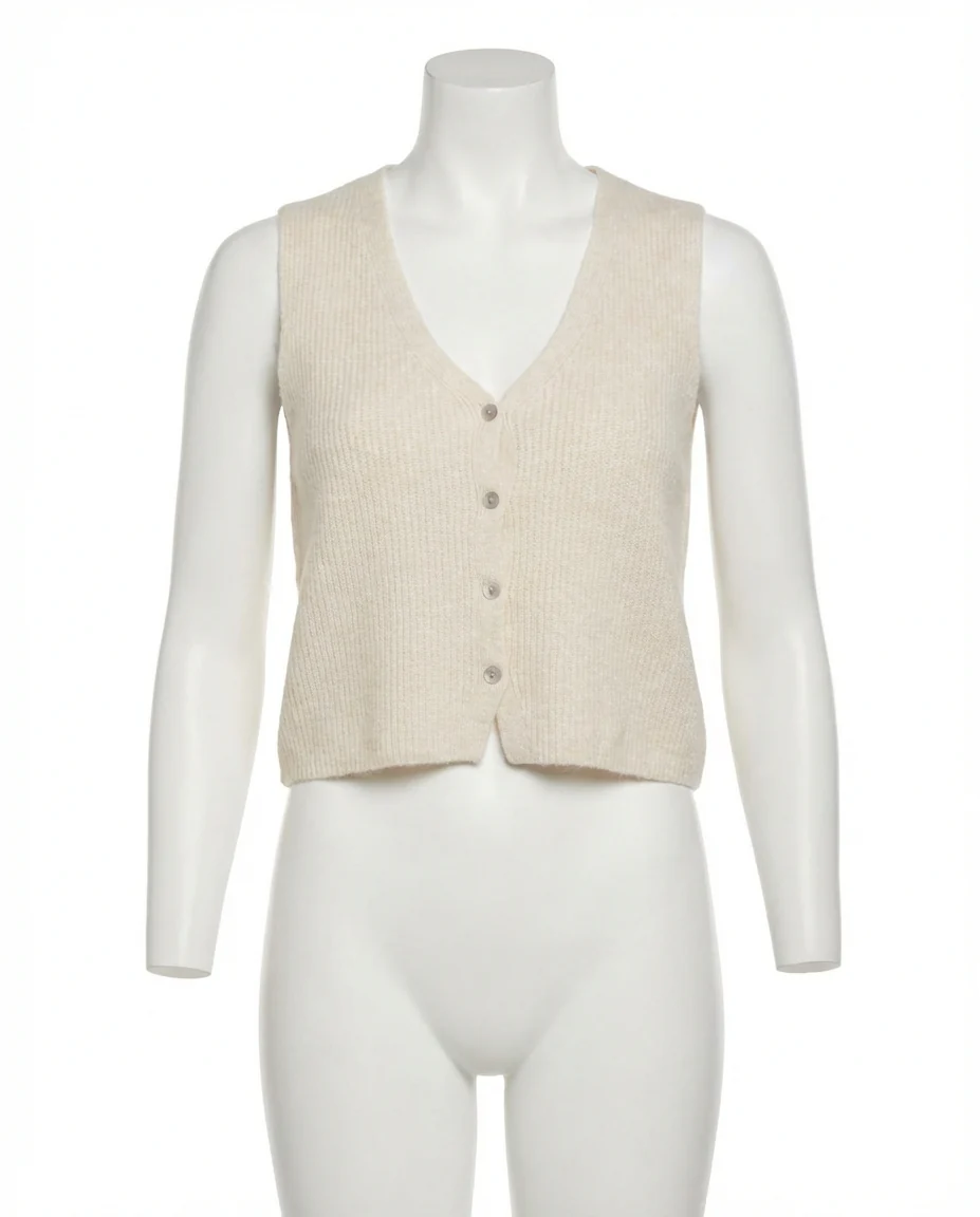 Bryce Sweater Vest In Crystal