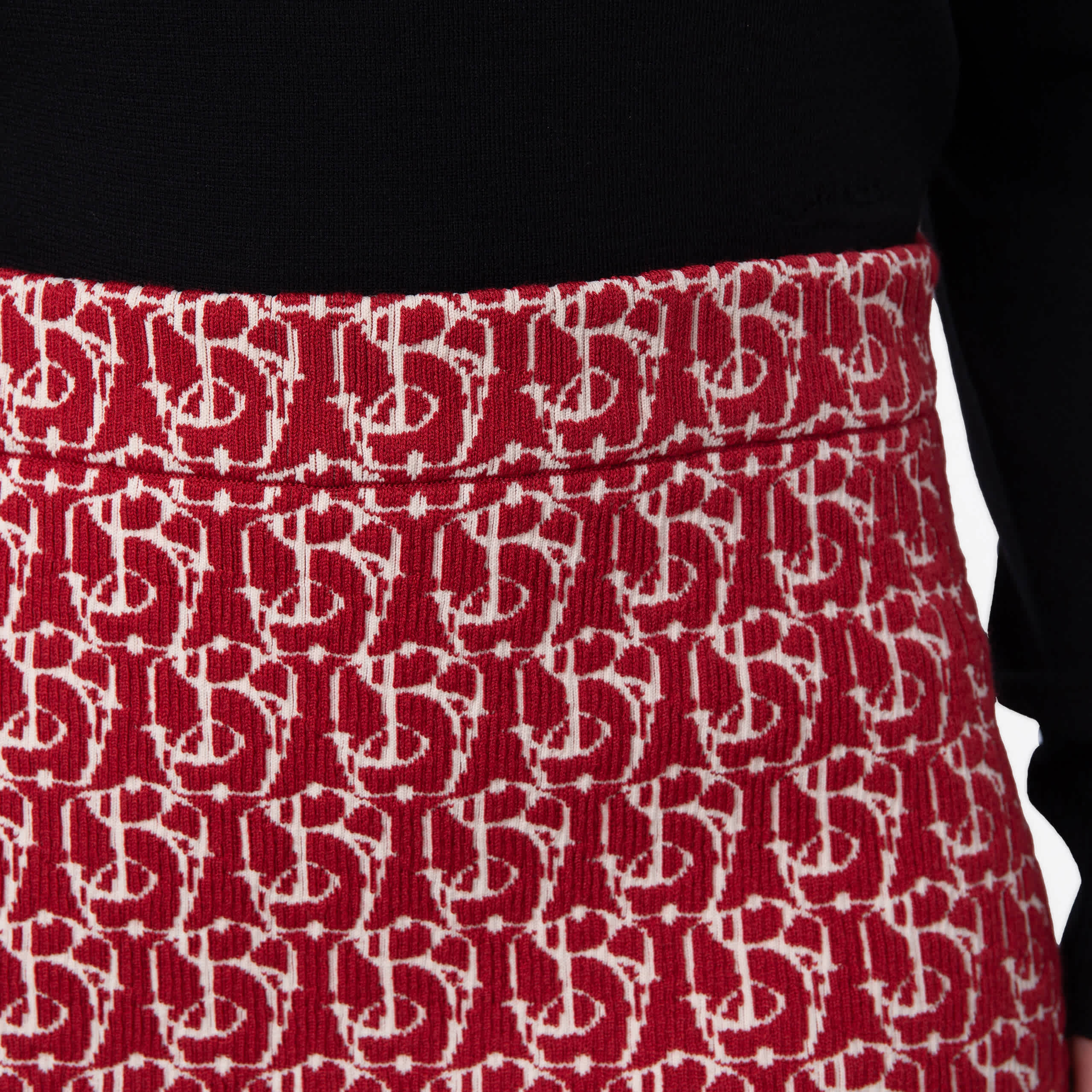 Burberry B Charm Jacquard-Pattern Skirt - Image 2