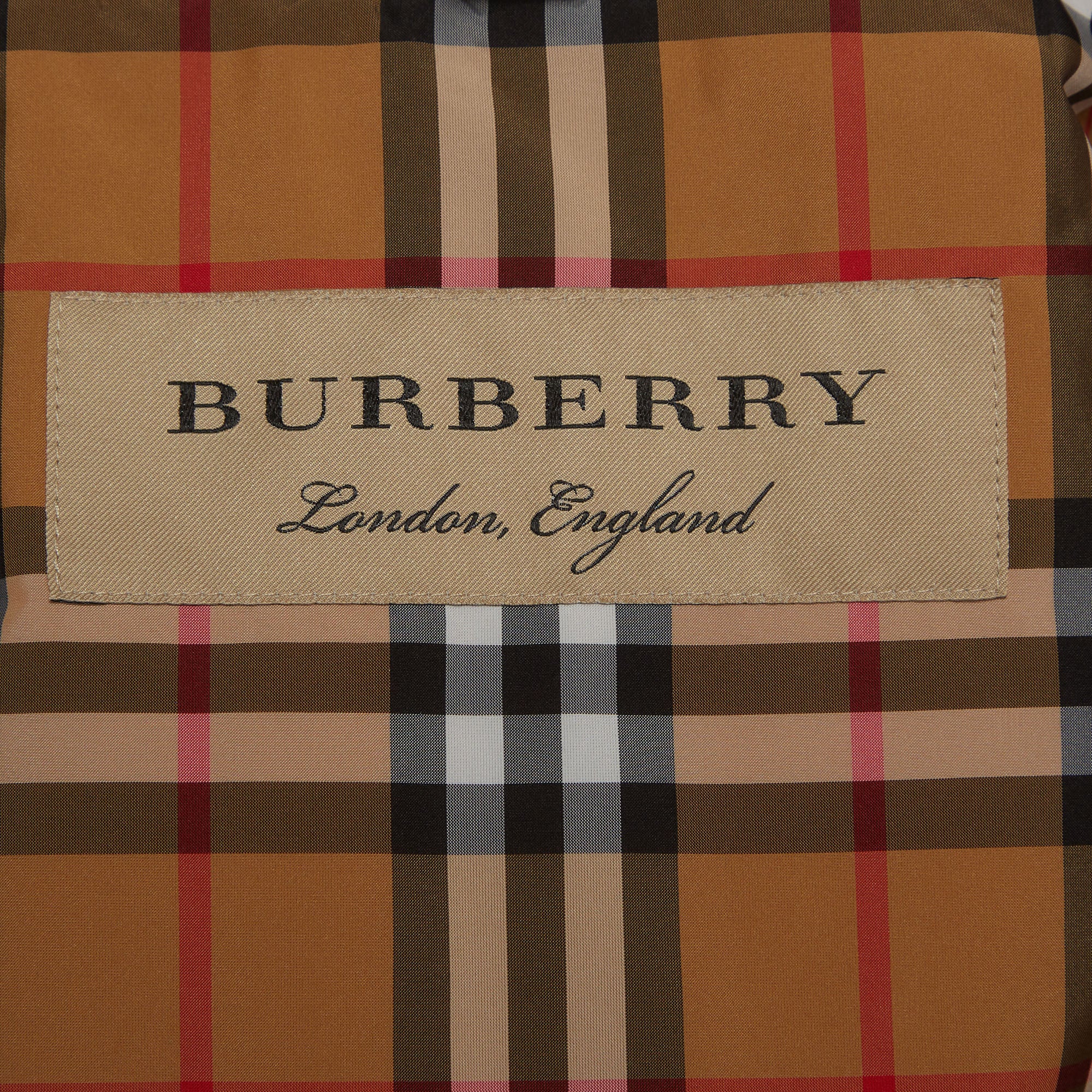 Burberry Beige Synthetic Hooded Trench Coat - Image 5