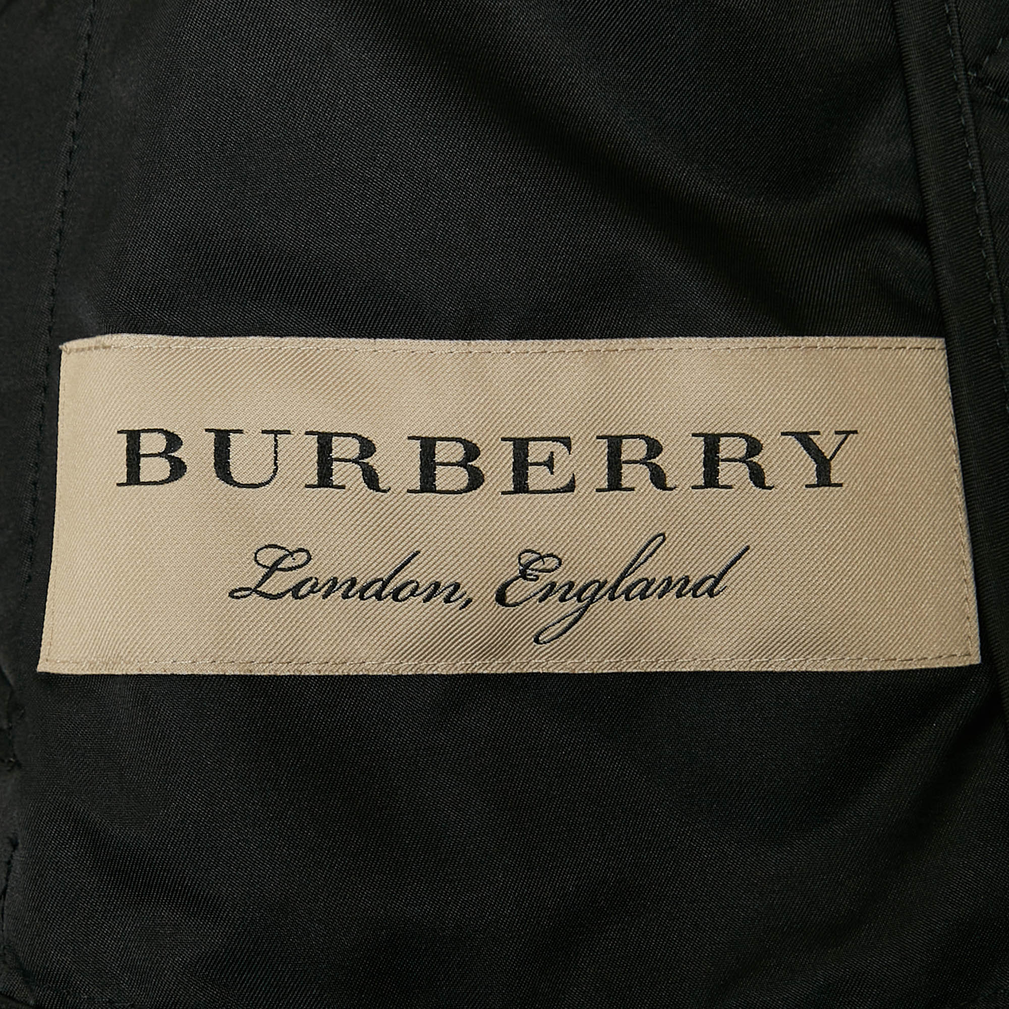 Burberry Black Synthetic Diamond Quilted Jacket - Image 4