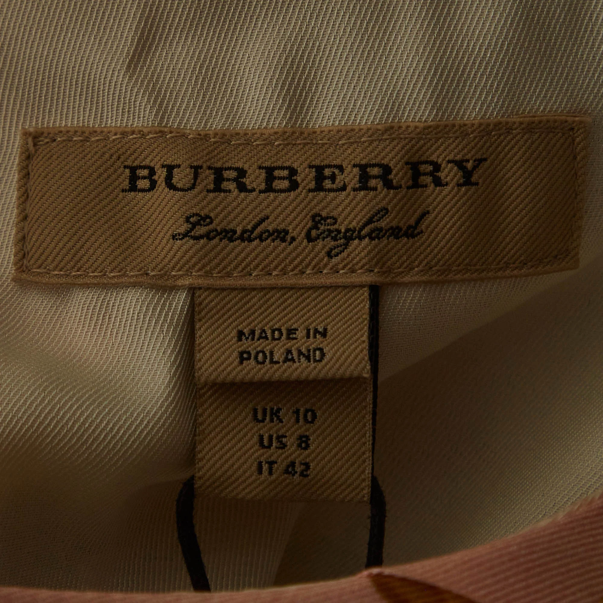 Burberry Multicolor Archive Scarf Print Silk Pleated Midi Dress - Image 5