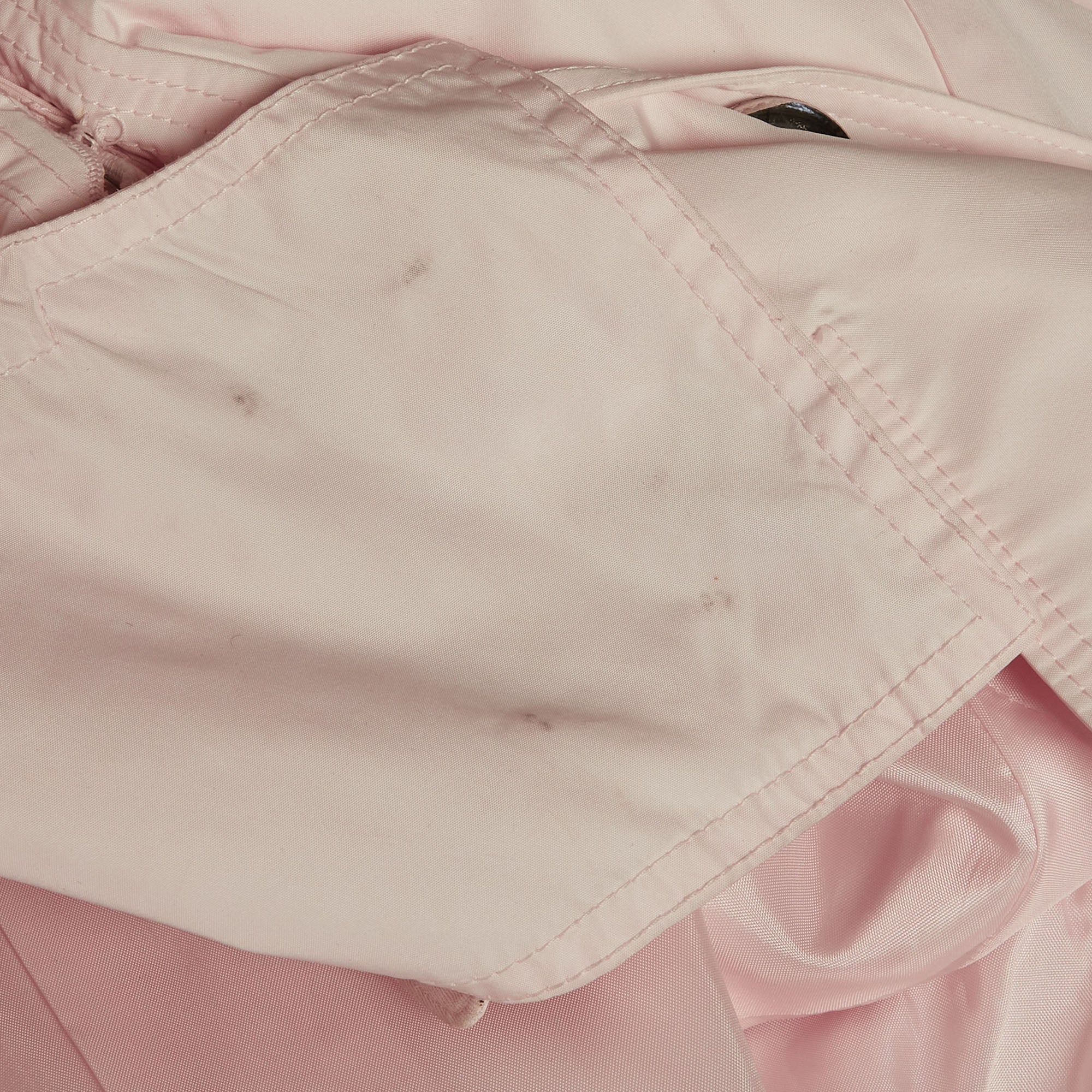 Burberry Pink Crepe Trench Coat - Image 5