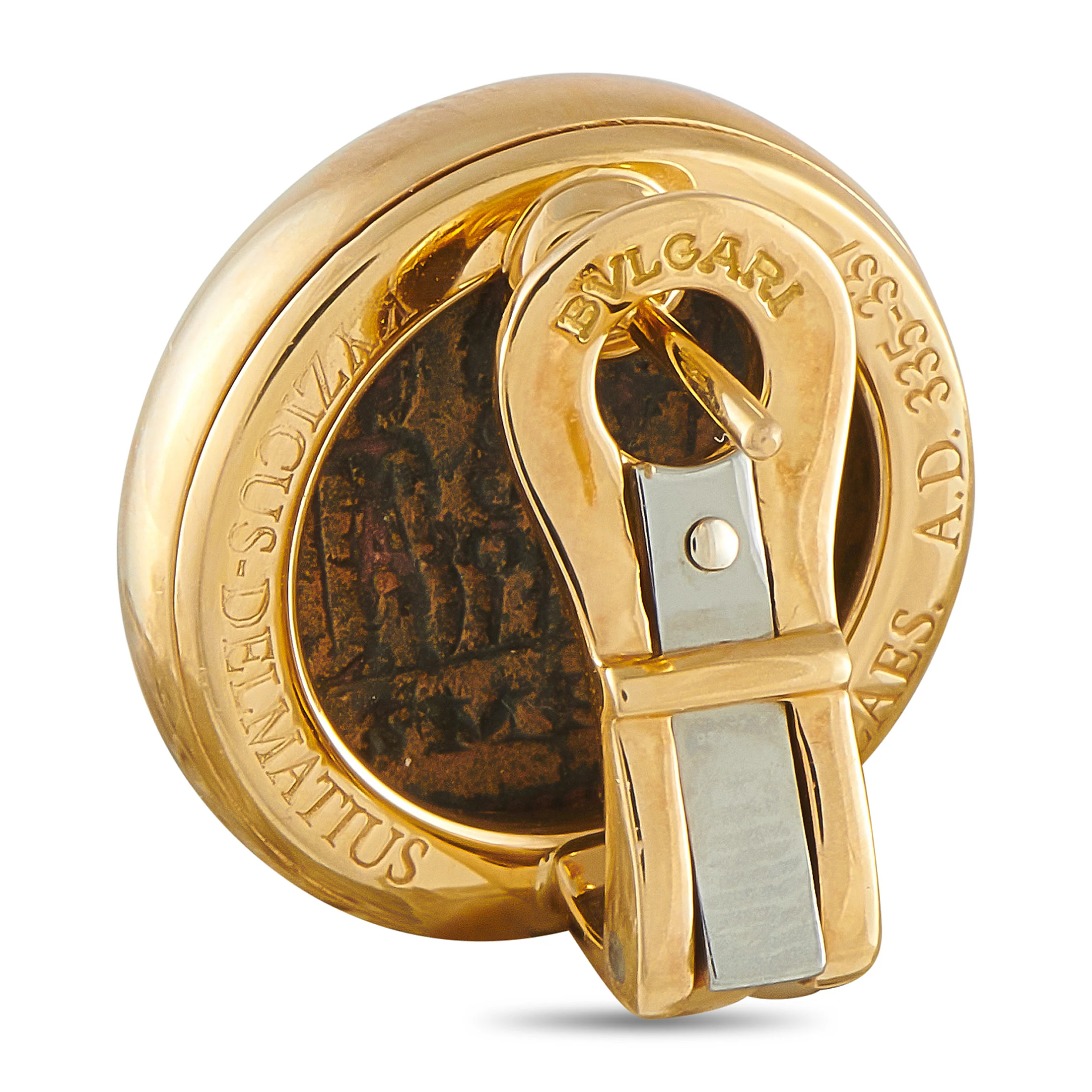 Bvlgari Monete 18K Yellow Gold Earrings BV24-051926 - Image 2