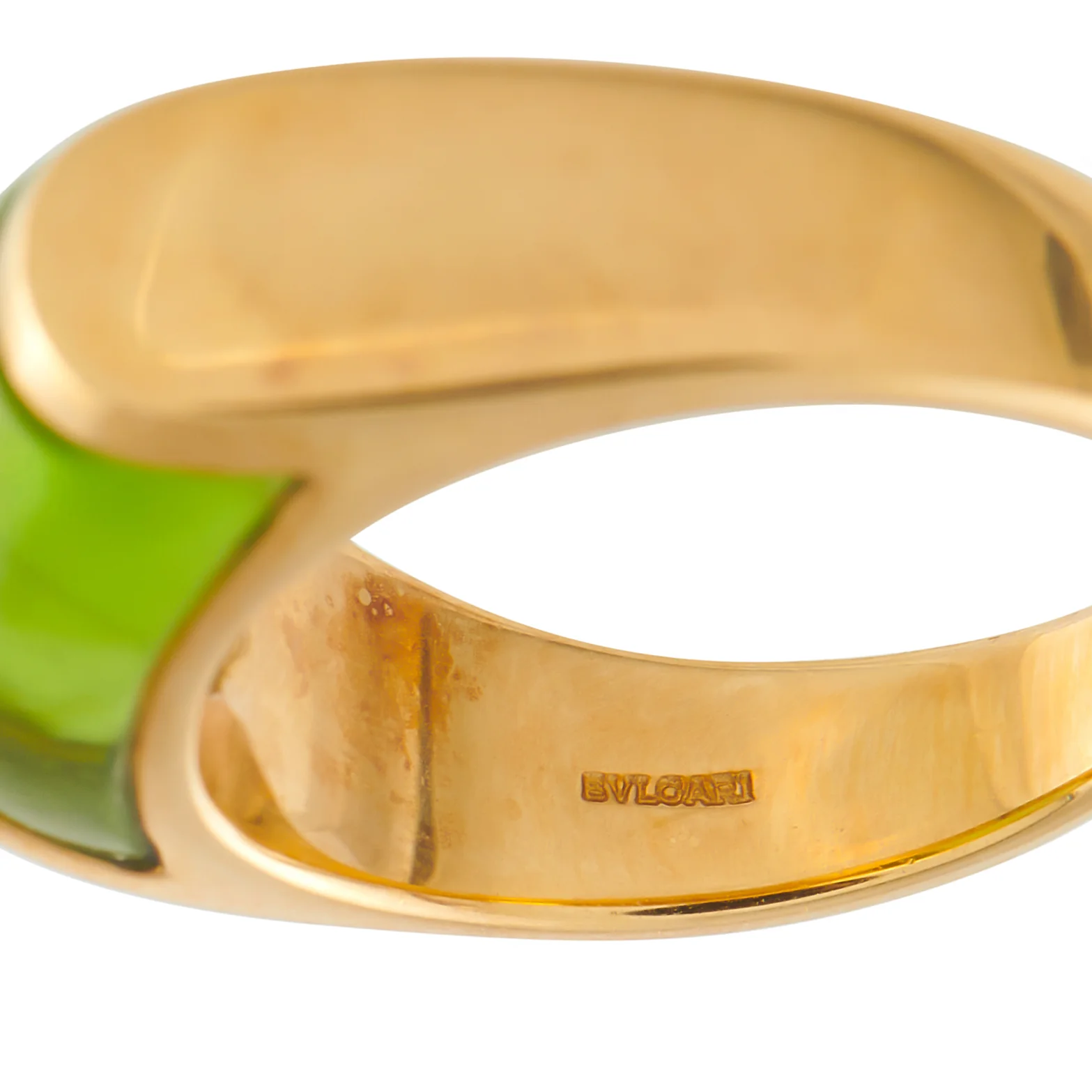 Bvlgari Tronchetto 18K Yellow Gold Peridot Ring BV23-051926 - Image 5