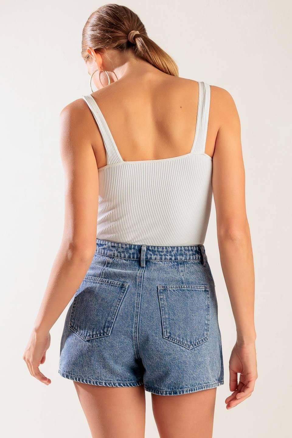By Chance Denim Skort - Image 2