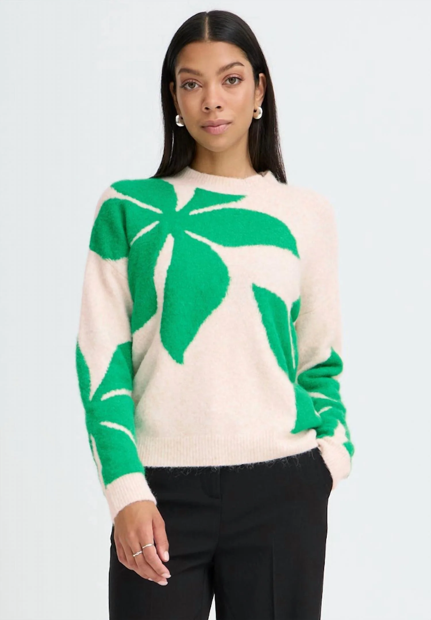Byomea Lightweight Sweater In Green